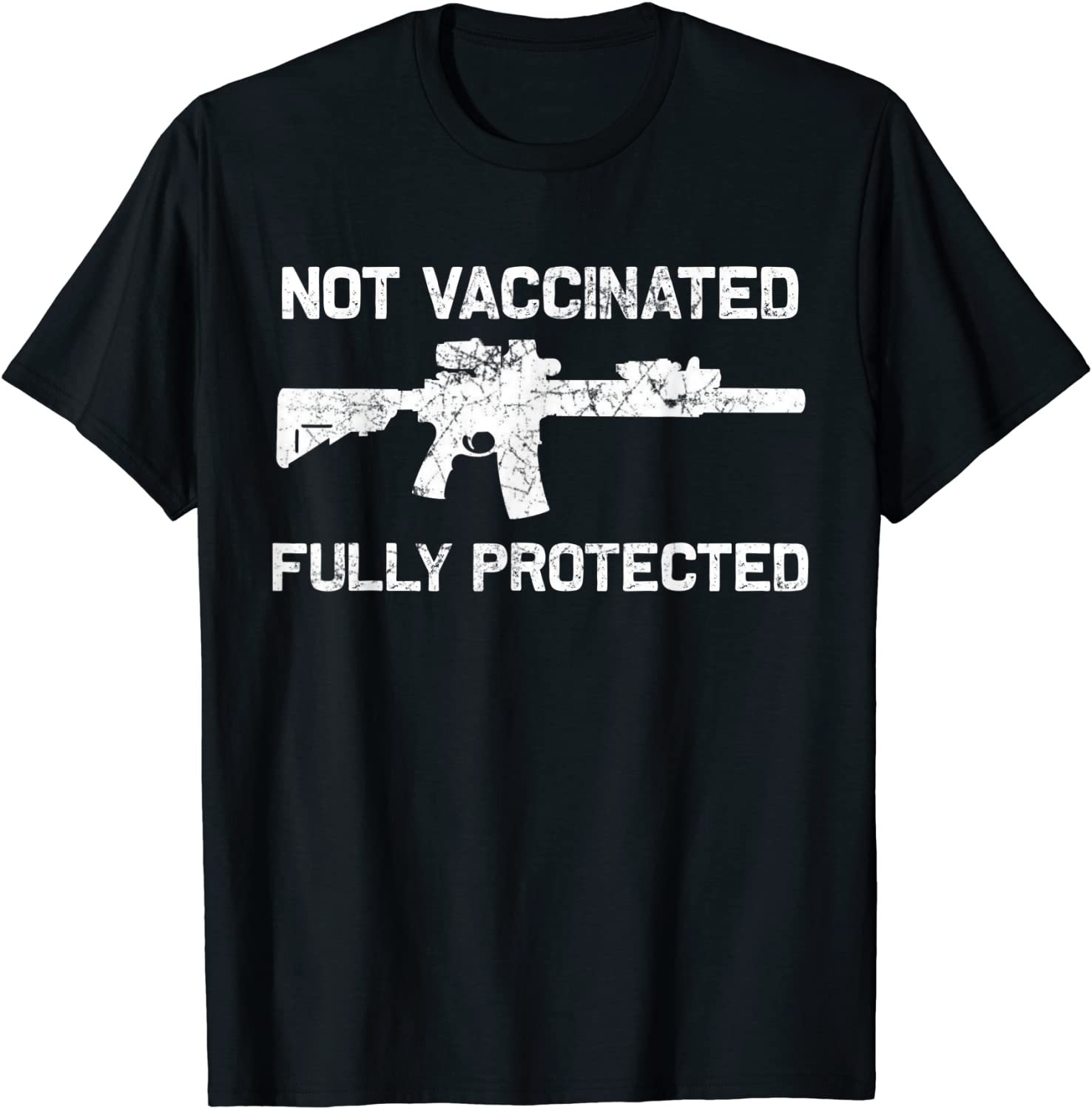 2A Not Vaccinated but Fully Protected pro gun anti vaccine T-Shirt