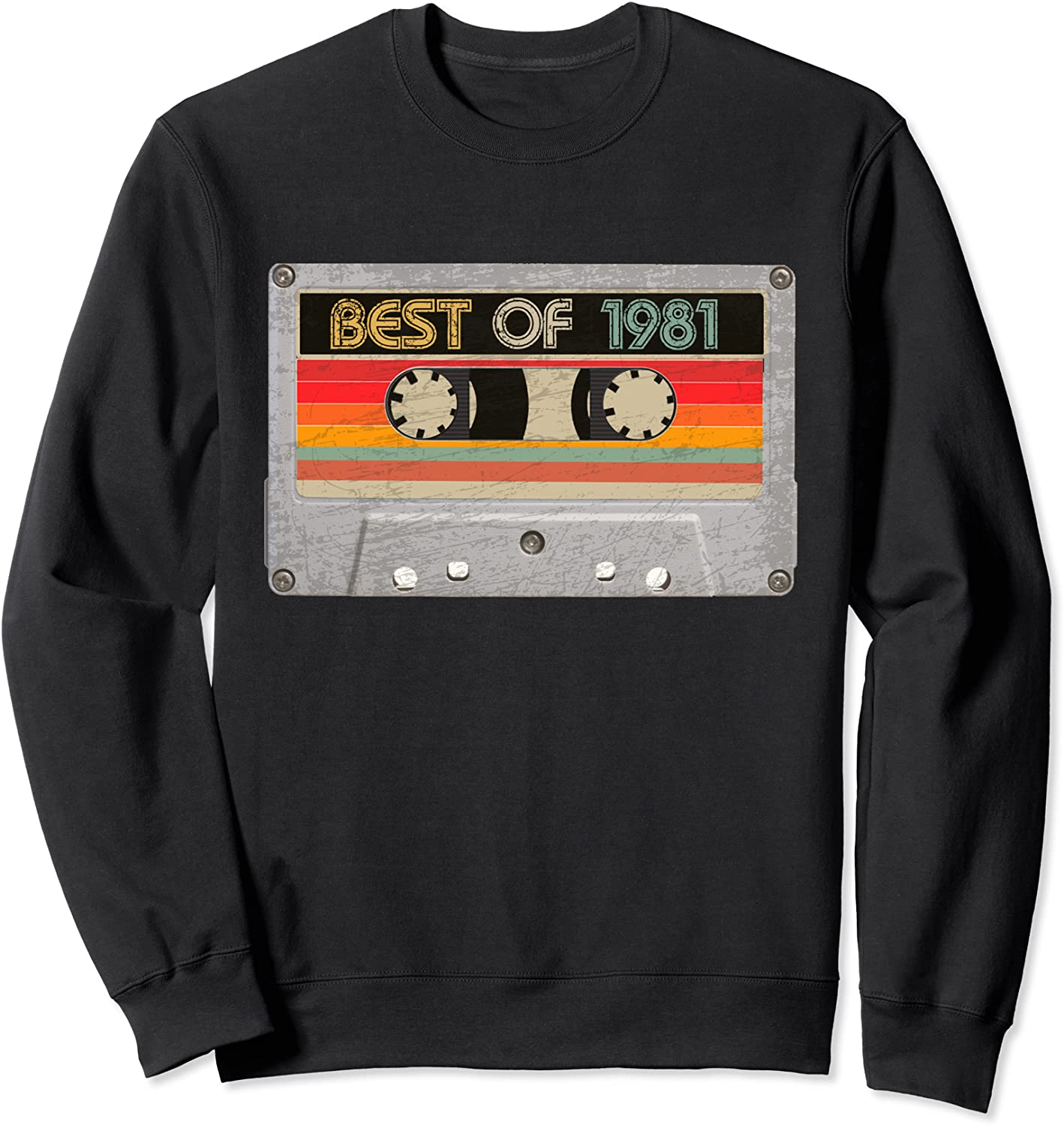 Best Of 1981 40th Birthday Gifts Cassette Tape Vintage Sweatshirt