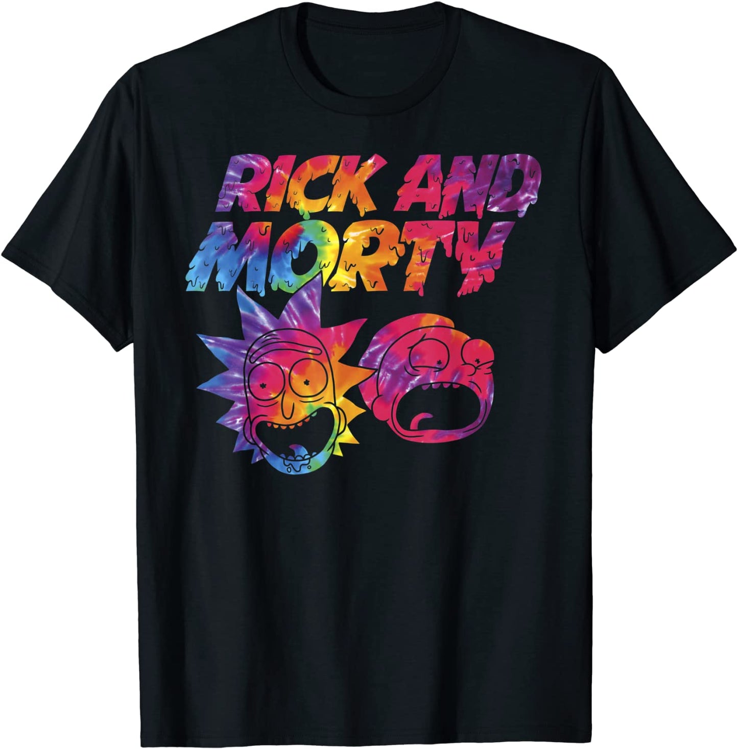 Mademark x Rick and Morty - Rick And Morty Tie Dye Drip Graphic T-Shirt