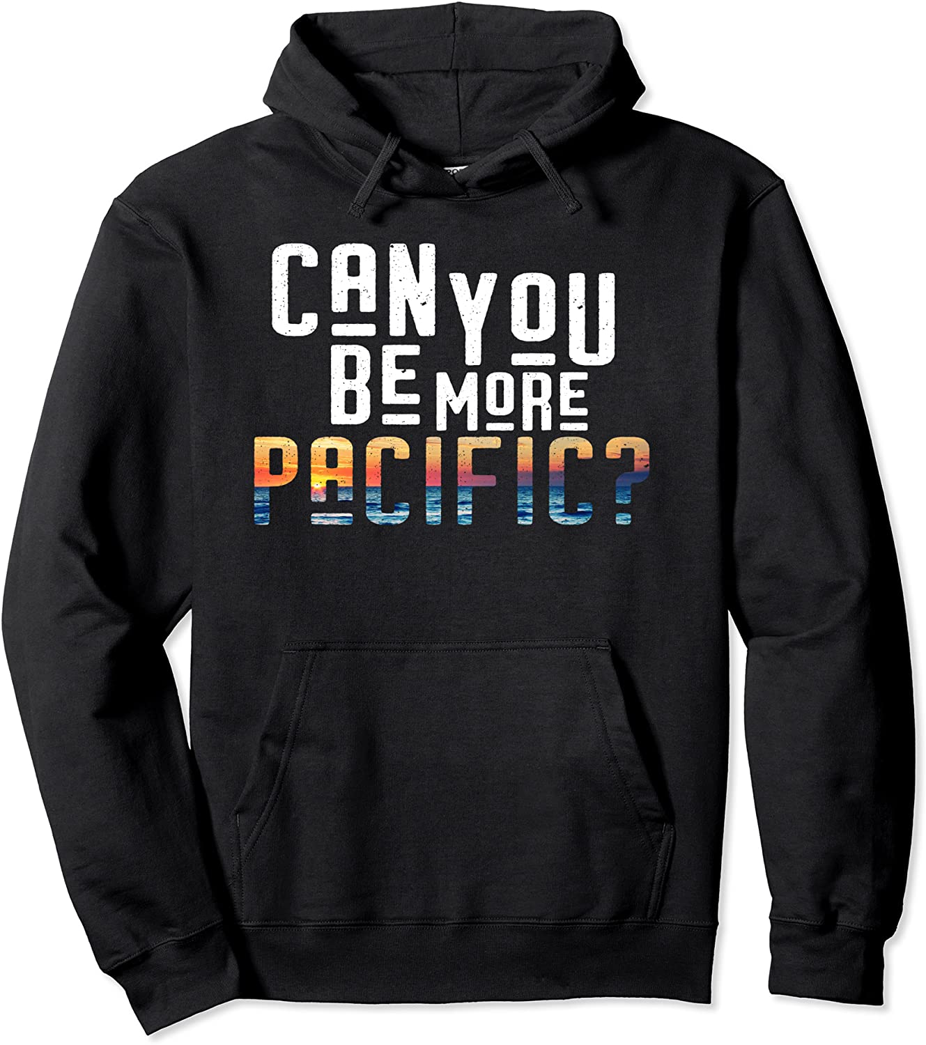 Can You Be More Pacific Funny Pun West Coast Ocean Hoodie