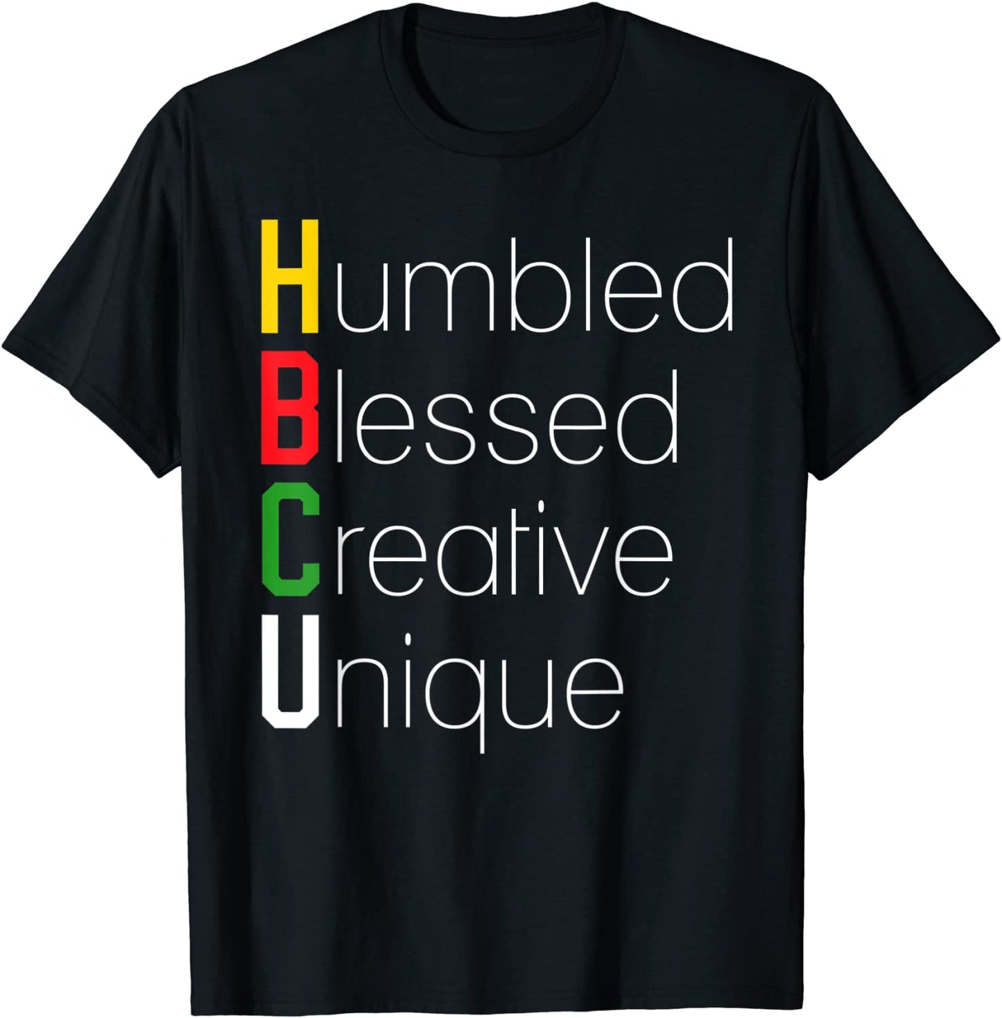 HBCU Apparel African Shirt - Humbled Blessed Creative Unique T-Shirt