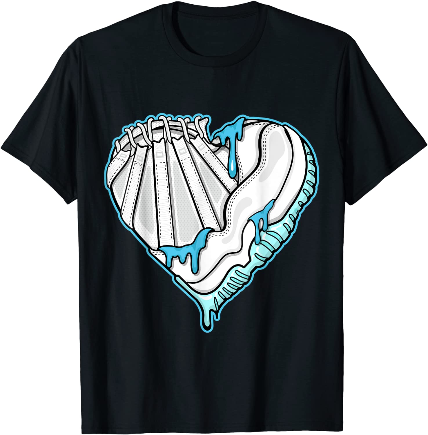 SNK Heart To Match Jordan 11 Low Legend Blue T-Shirt