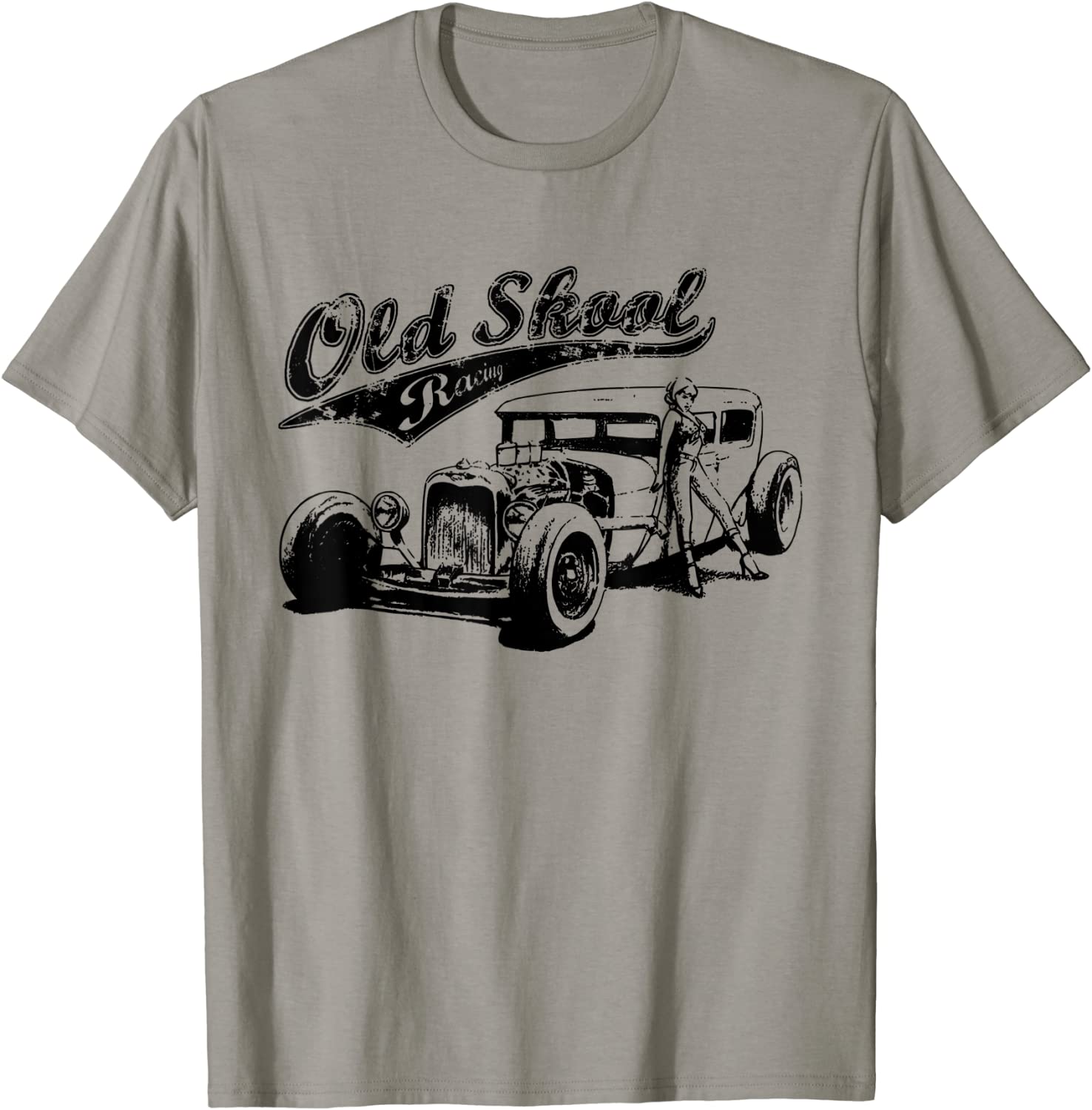 Old School Auto Racing Hot Rod Car Motorsports T-Shirt