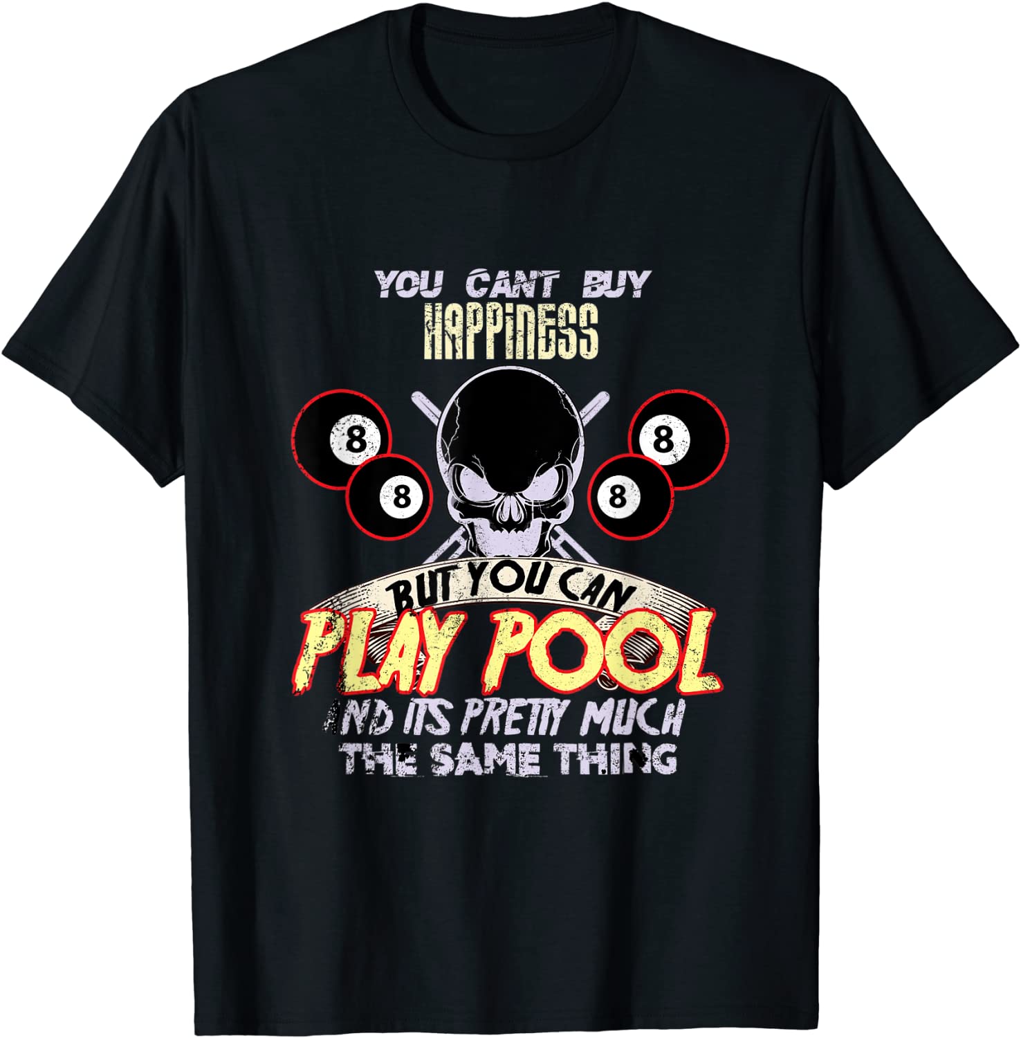 Pool Billiard Snooker Funny Cue Sports Shirt Cool Gift Idea T-Shirt