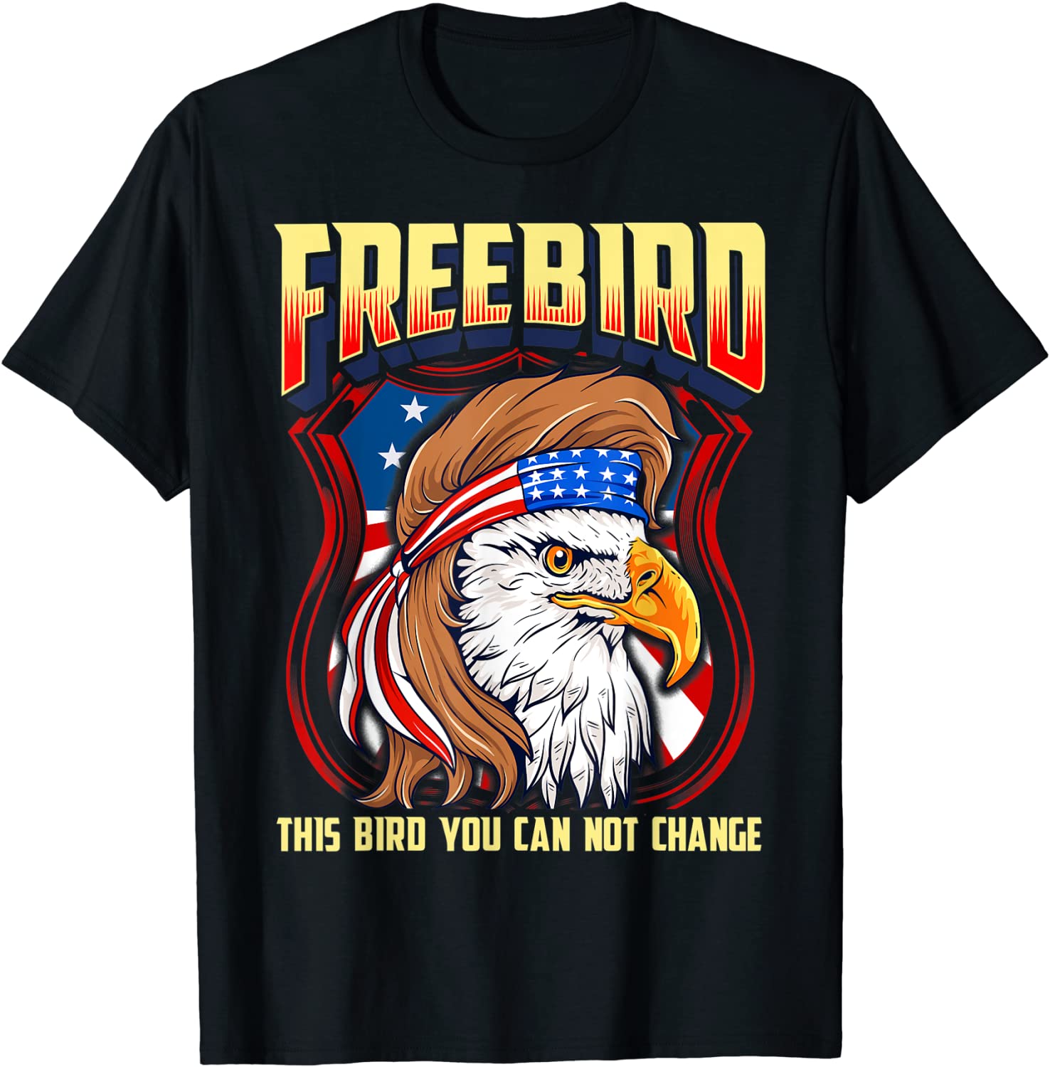 LyricLyfe - FREE BIRD USA Eagle T-Shirt
