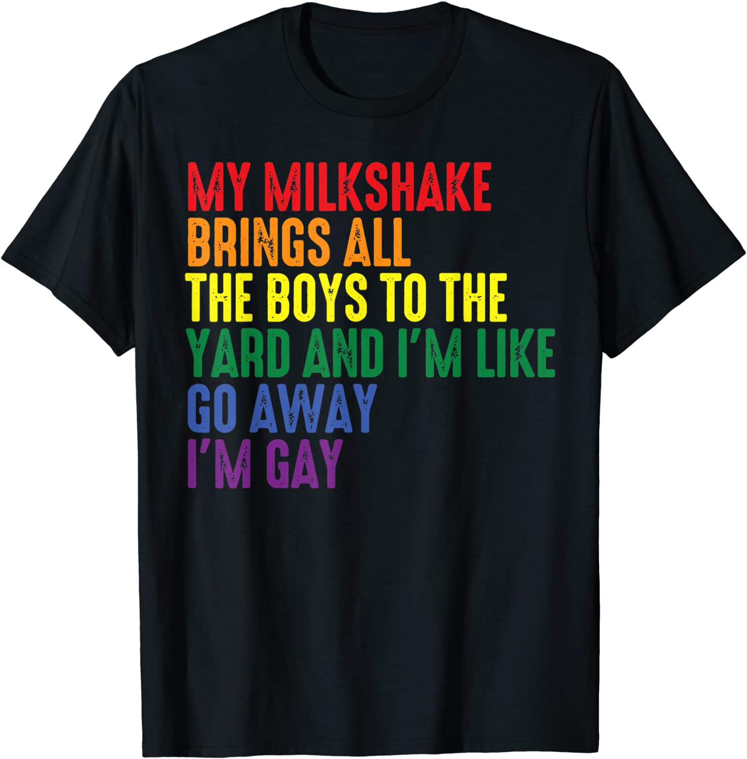 My Milkshake Brings All The Boys To The Yard Im Gay T-Shirt