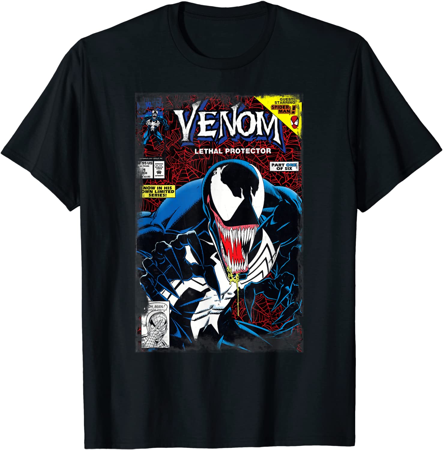 Marvel Venom Vintage Comic Book Cover T-Shirt