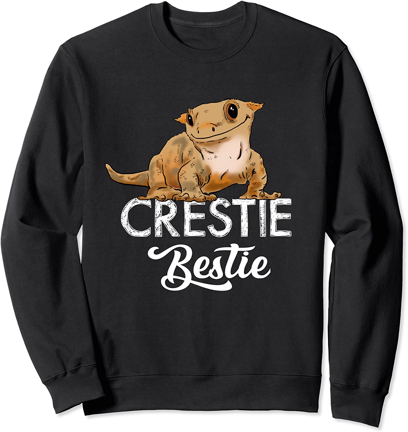 Cute Crested Gecko Crestie Bestie Gecko Lover Lizards Sweatshirt