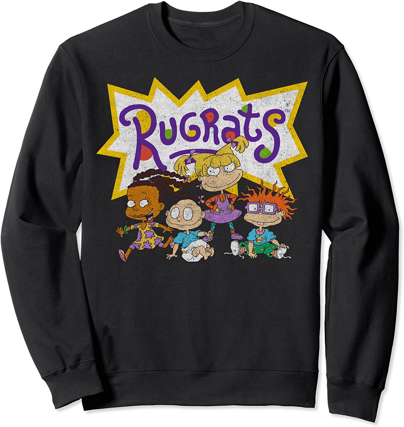 Nickelodeon Rugrats Vintage Group Shot Logo Sweatshirt