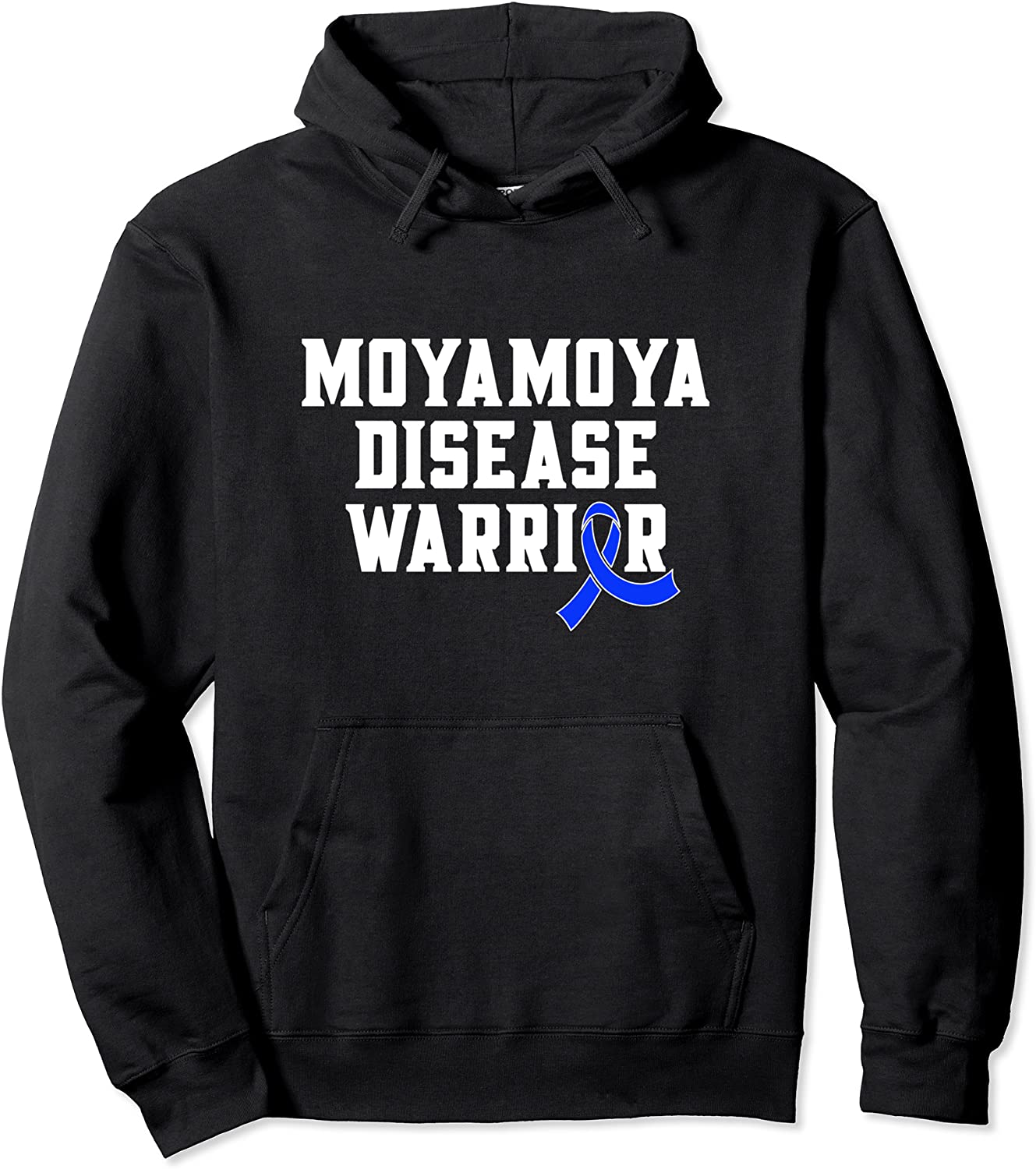 Moyamoya Disease Warrior Cerebrovascular Ribbon Awareness Pullover Hoodie