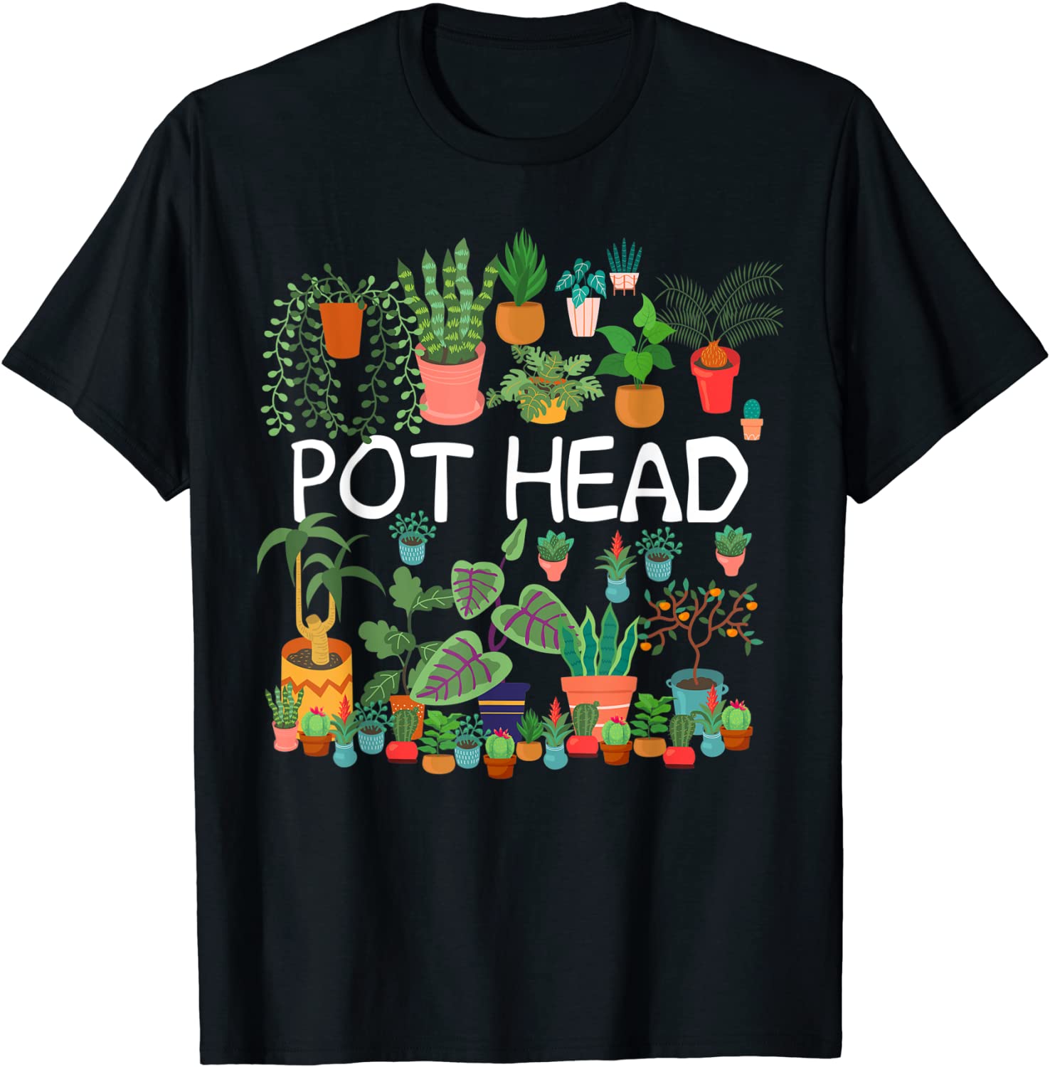 Succulent Design For Pot Head Gardeners Plant Lovers T-Shirt