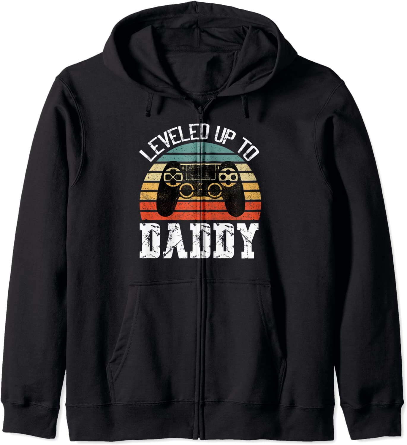 New Dad Fathers day Leveled up to Daddy Hoodie