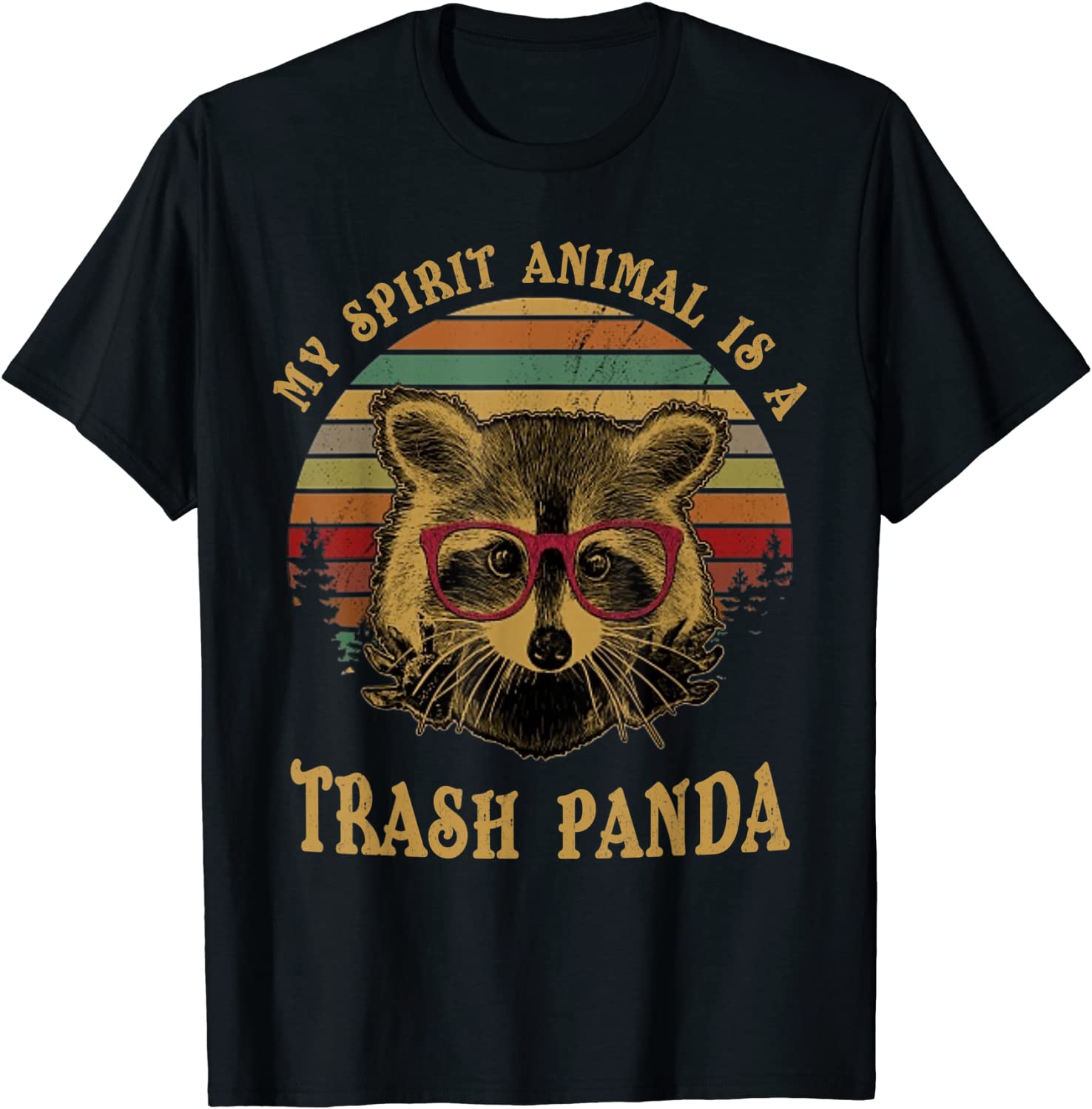 My Spirit Animal is a Trash Panda funny Racoon gift shirt