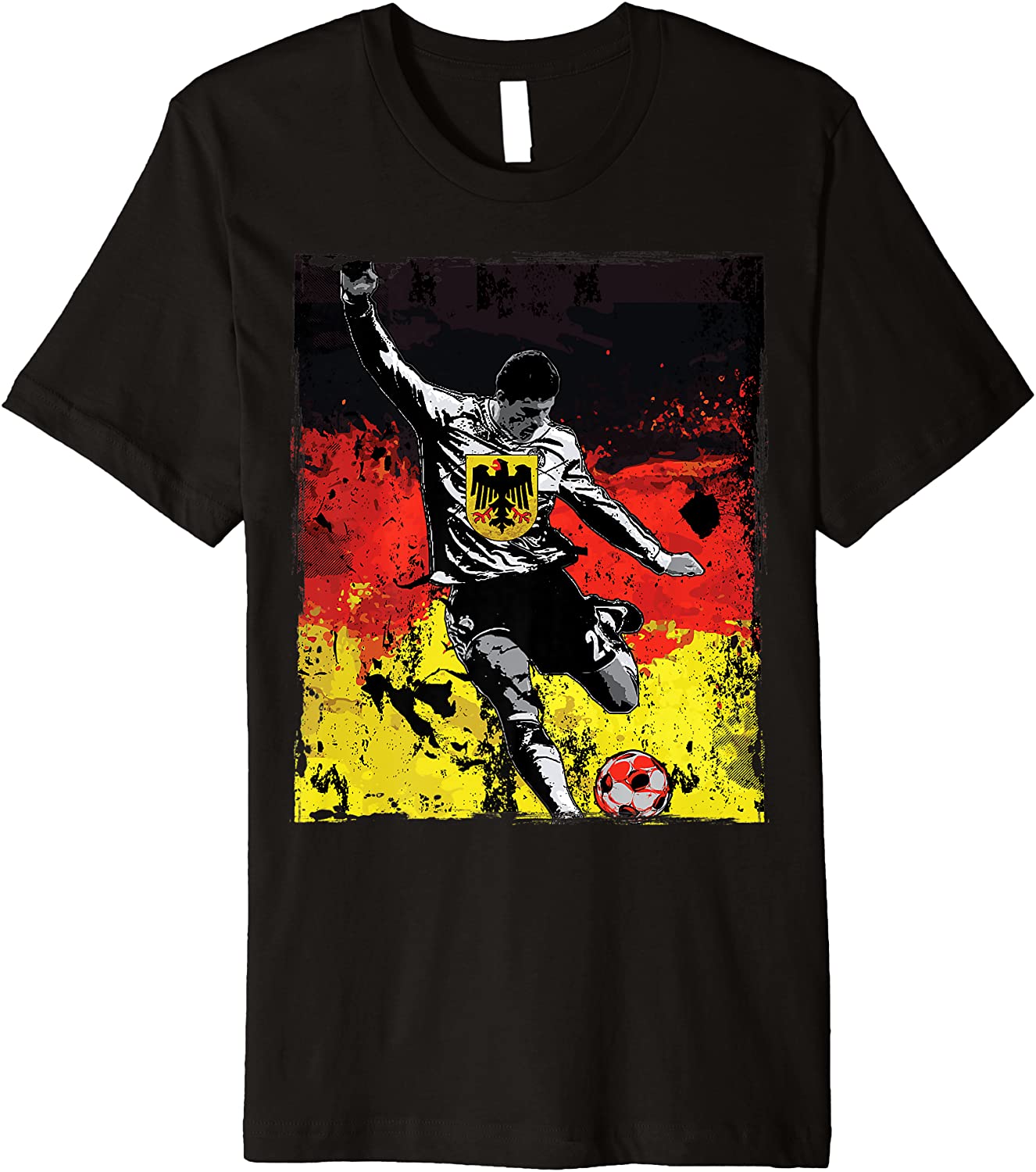 Germany Soccer T- Shirt Fathers Day Gift School Sports