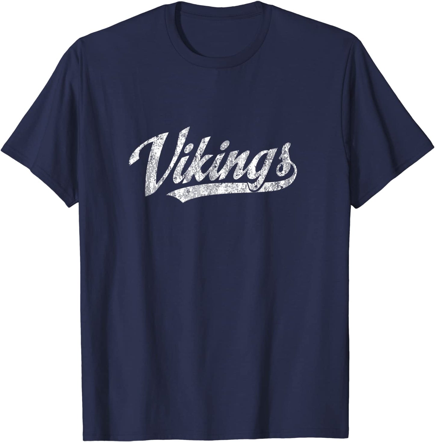 Vikings Mascot T Shirt Vintage Sports Name Tee Design