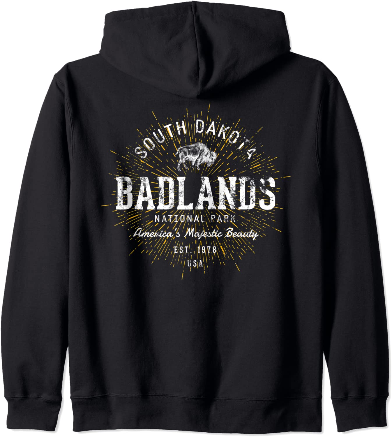 Badlands Vintage Retro Badlands National Park Hoodie
