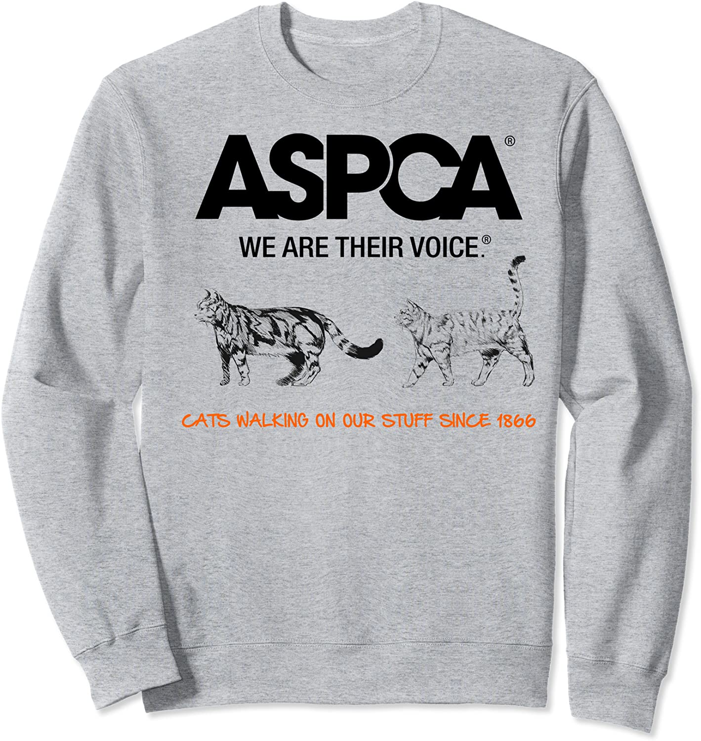 ASPCA Cats Walking On Our Stuff Sweatshirt