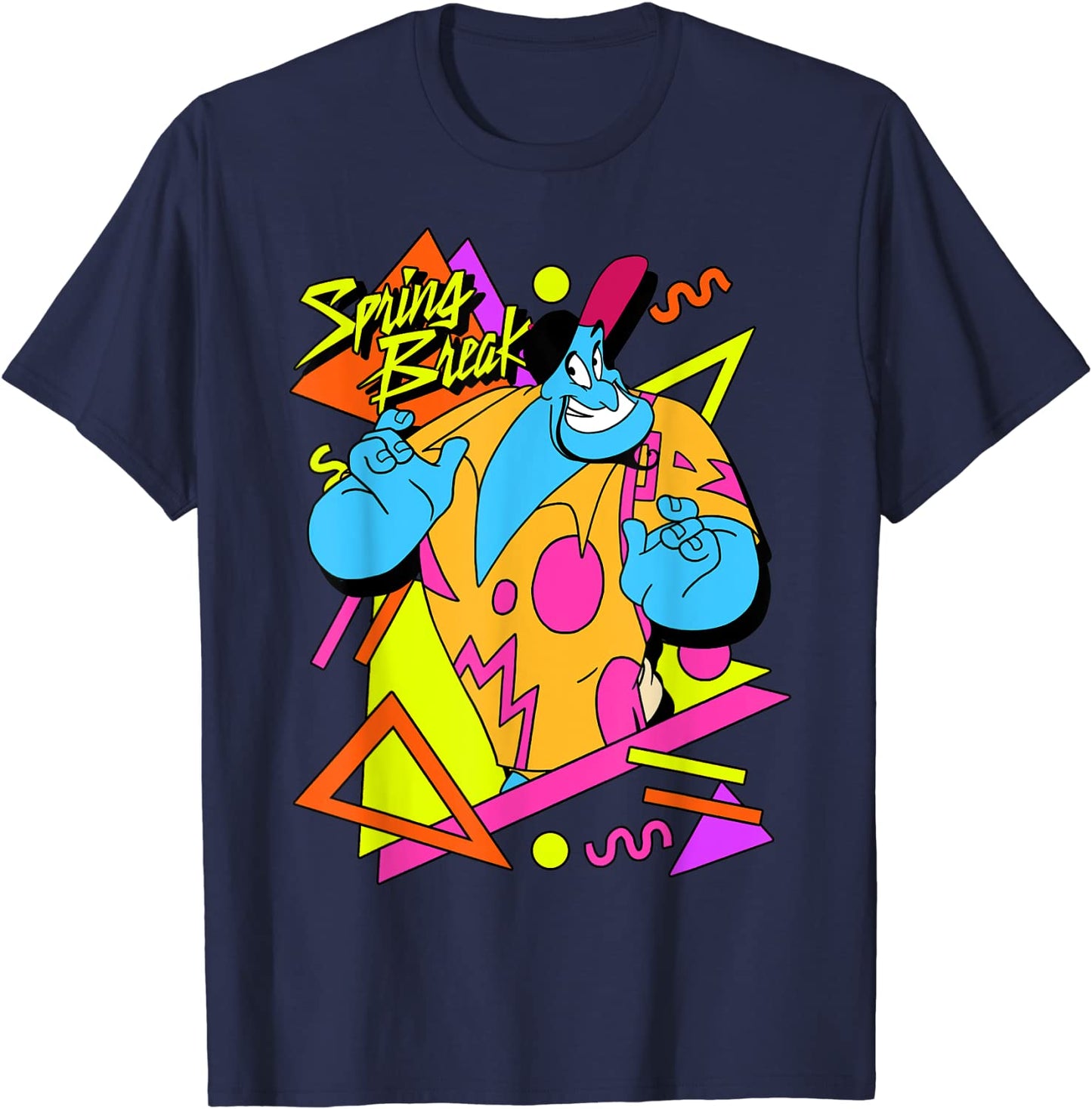 Disney Aladdin Genie Retro 90s Style Poster T-Shirt