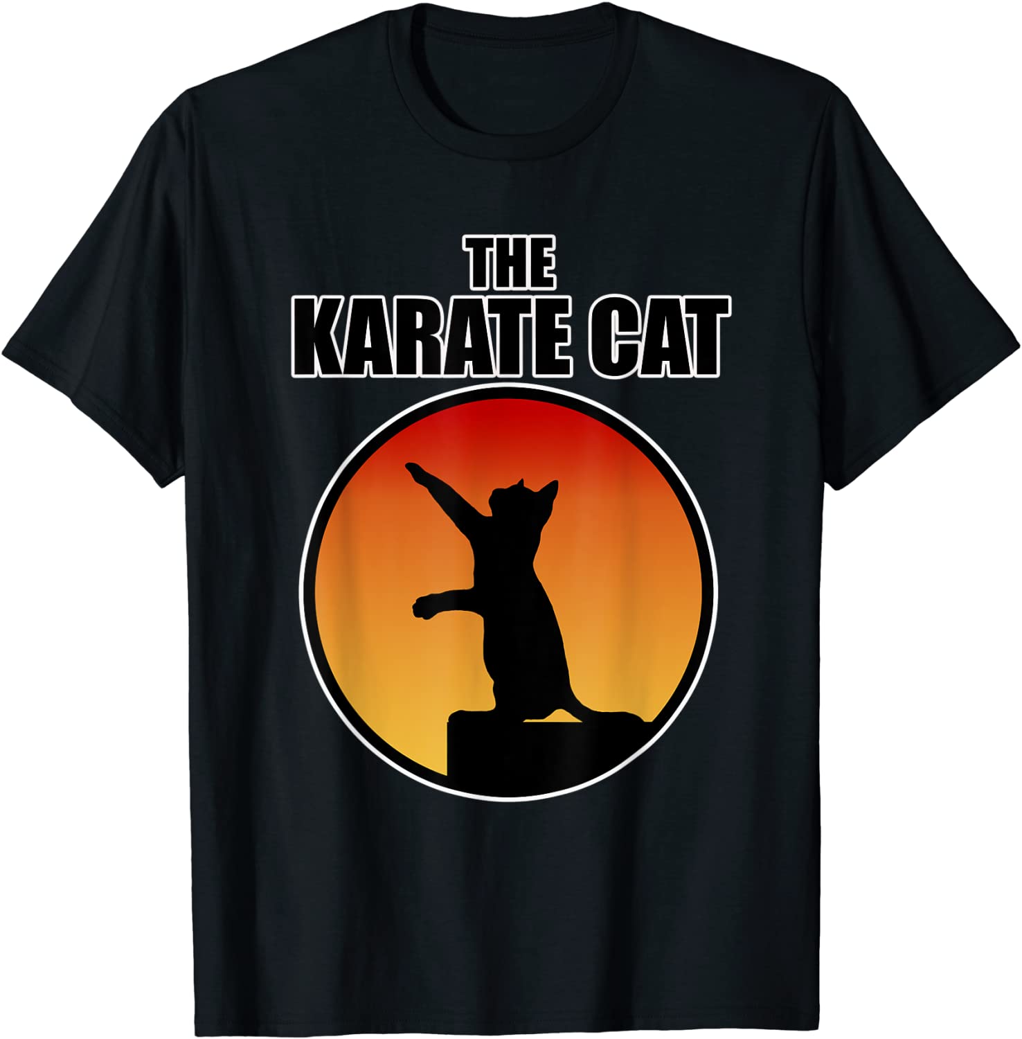 Karate Cat design for Sports Fans - The Karate Cat T-Shirt
