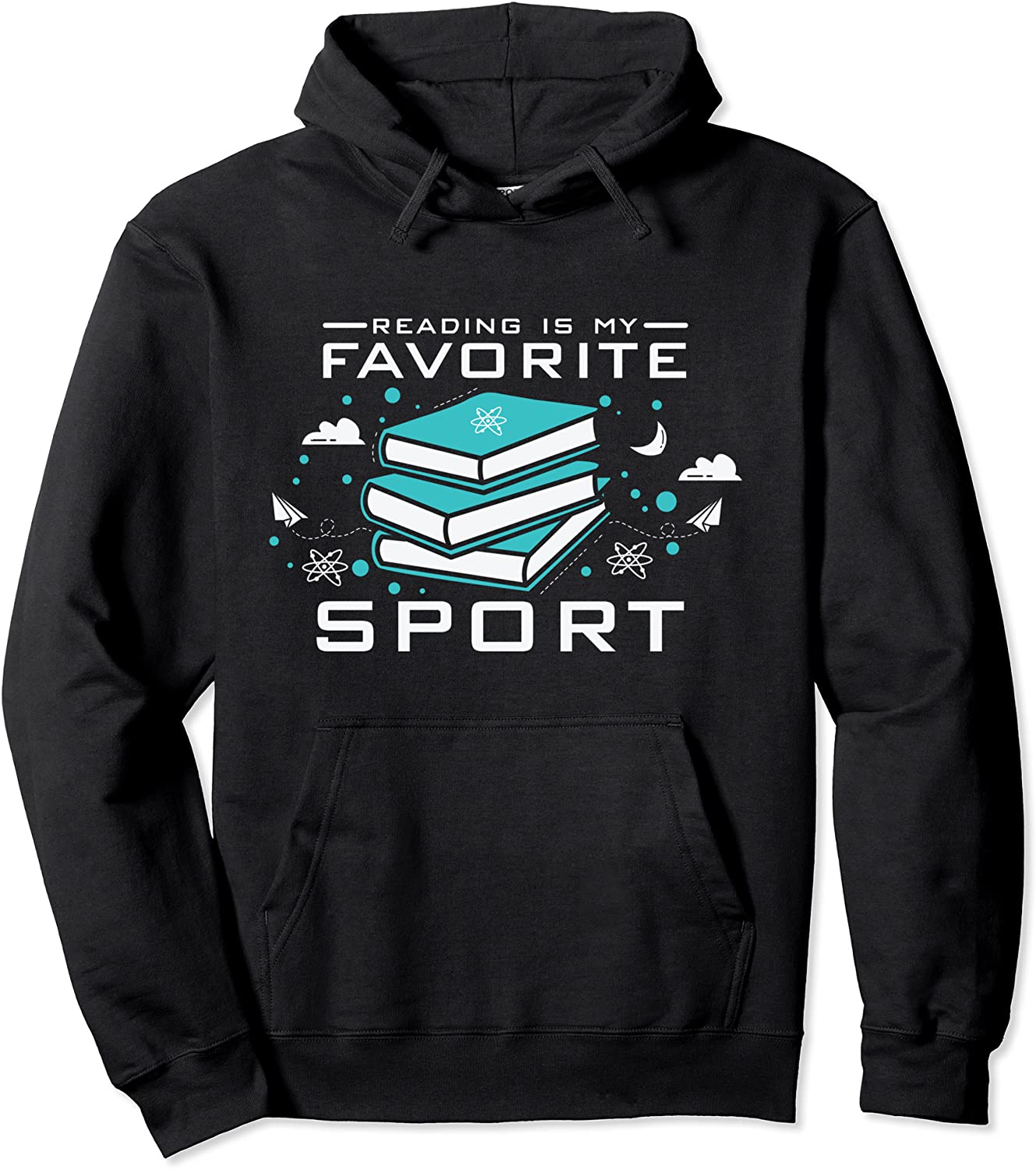 Reading Is My Favorite Sport Funny Book Lovers Gifts Pullover Hoodie