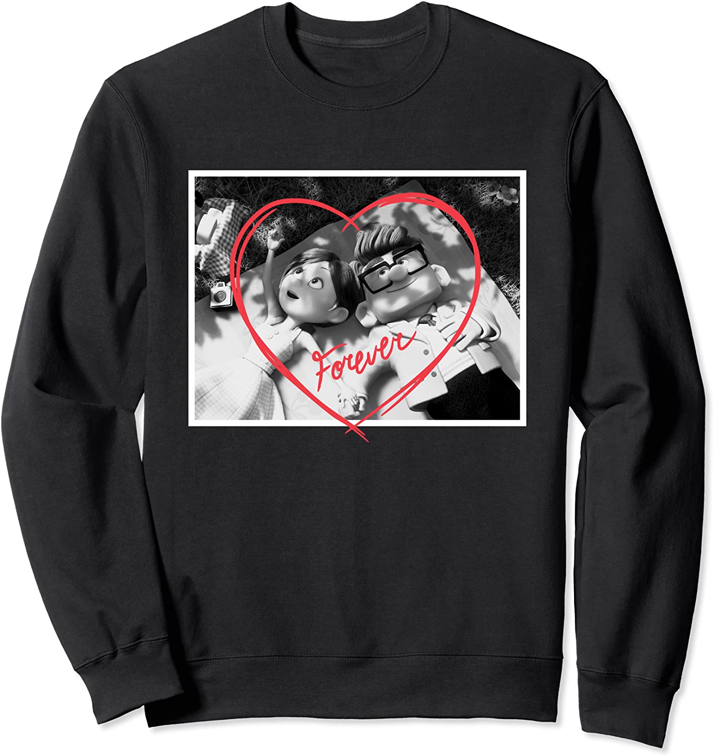 Disney PIXAR UP Carl and Ellie Forever Heart Sweatshirt