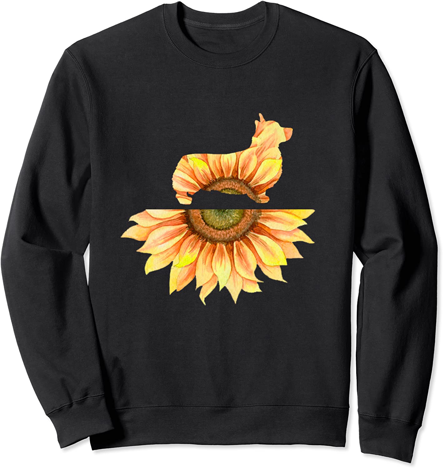 Cardigan Welsh Corgi Gift Sunflower Shirt Women Sweatshirt