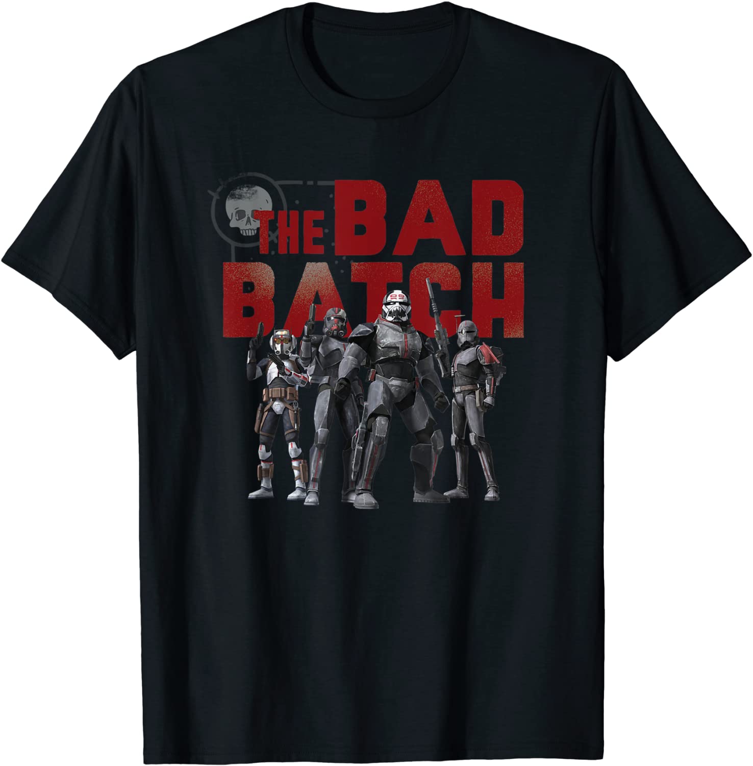 Star Wars The Bad Batch Wrecker Hunter Tech Crosshair T-Shirt