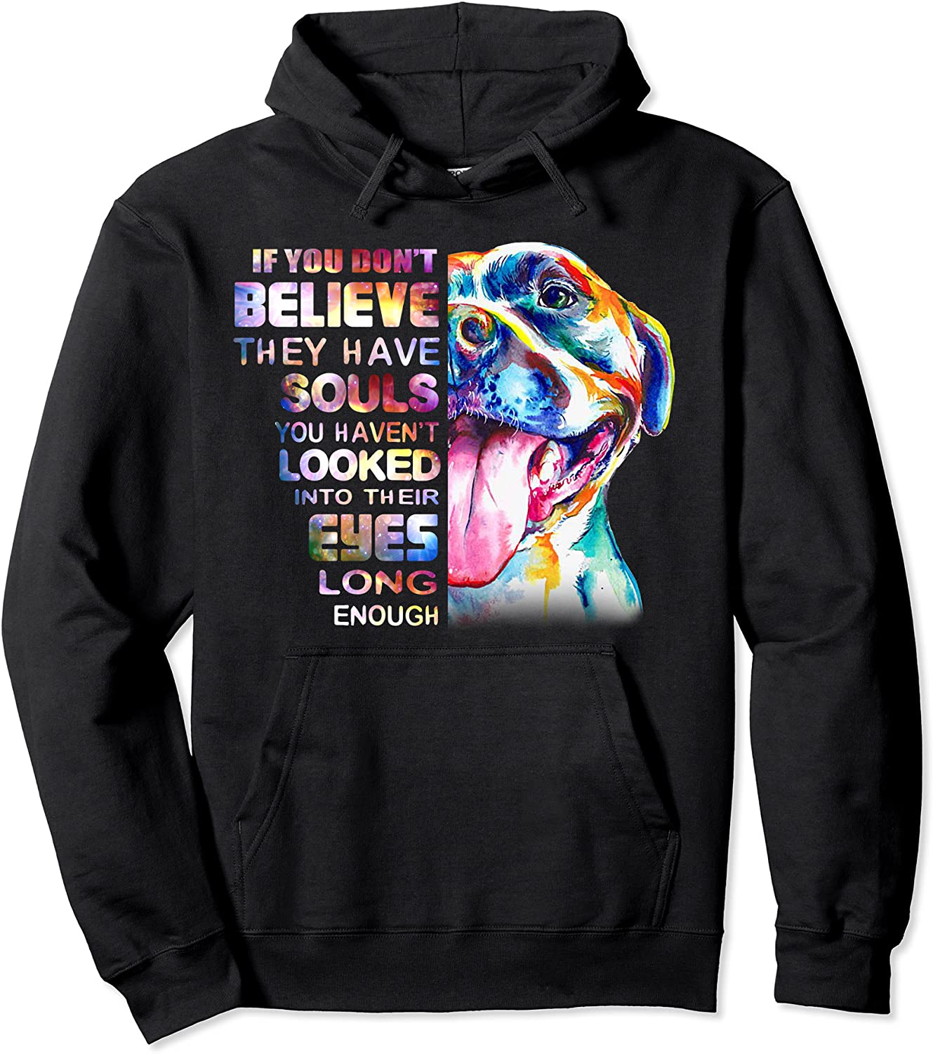 Love Pitbull I Believe Soul Pitbull In Eyes Dog Lover Tshirt