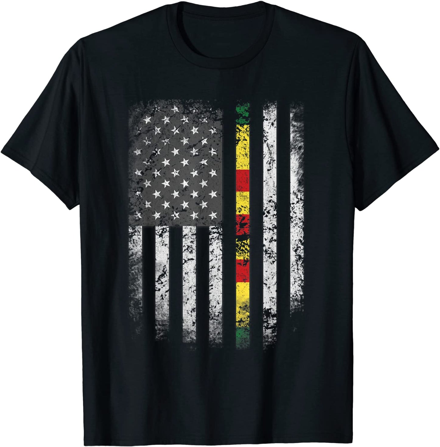 Proud Vietnam Veteran Shirt US Flag Ribbon Father Gift Tee