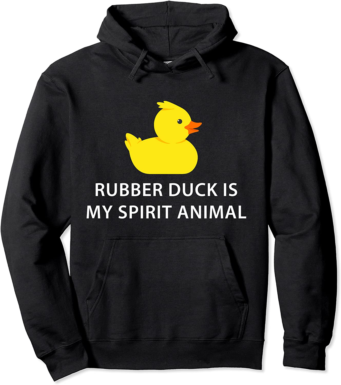 Rubber Duck Spirit Animal Funny Duck Pullover Hoodie