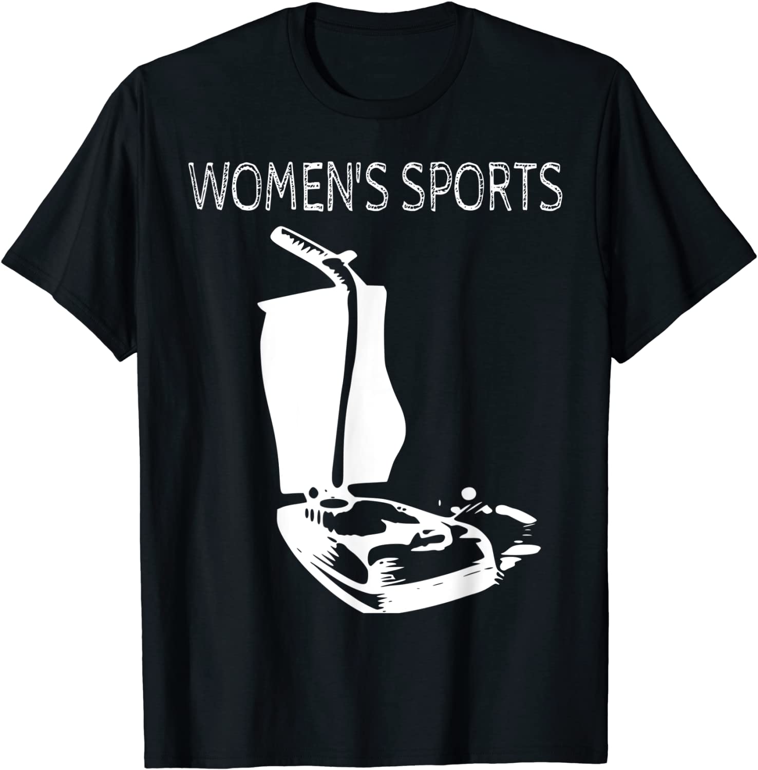 Women Sports Vacuuming Crass Dumb Humor T-Shirt