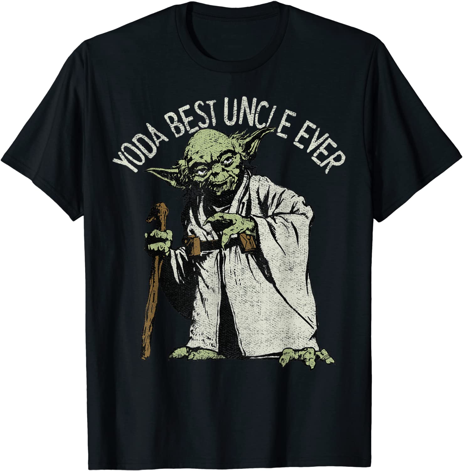 Star Wars Yoda Best Uncle Ever Portrait T-Shirt