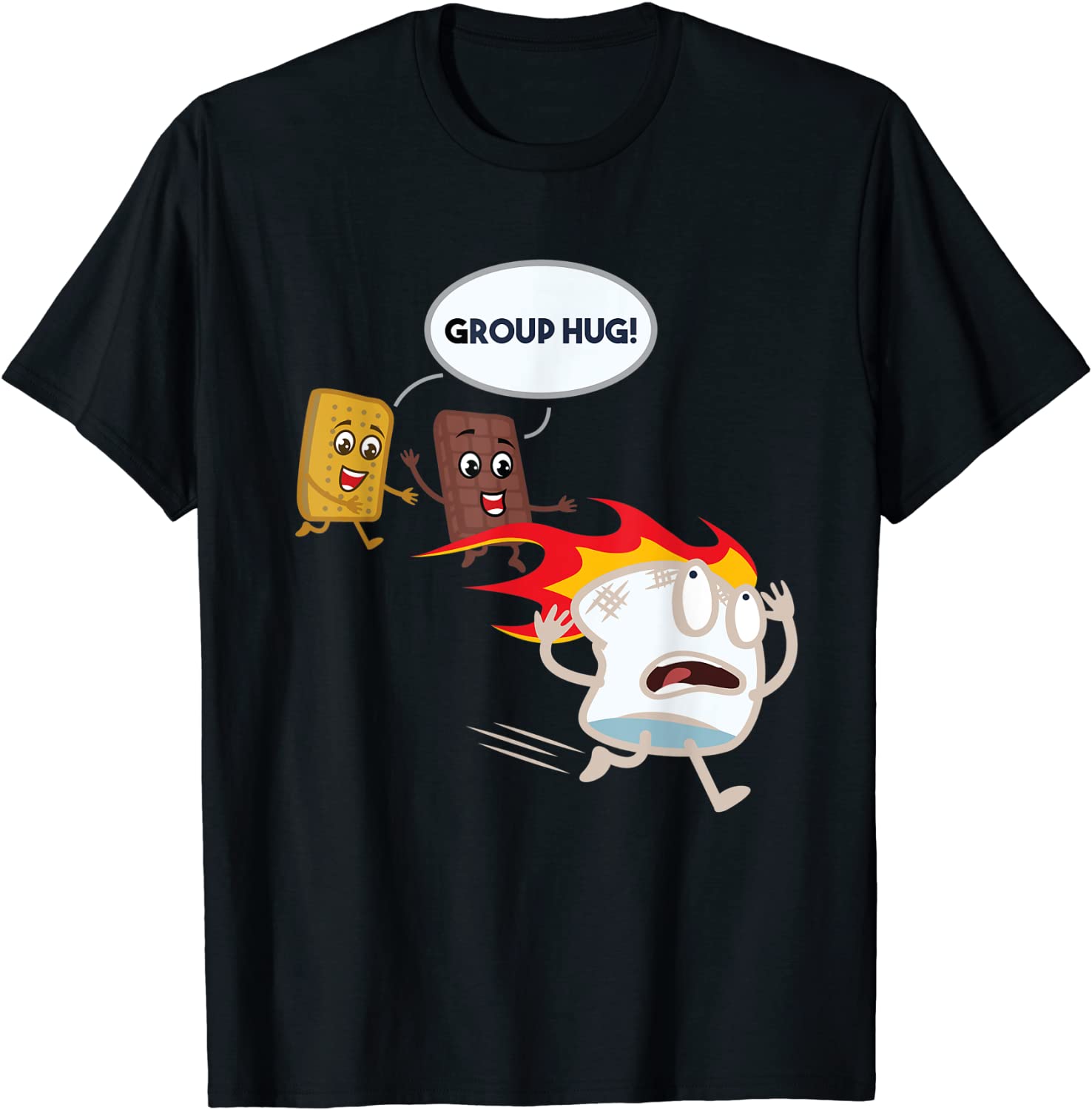 Smores Smores Marshmallow Camping Roasting Bonfire T-Shirt