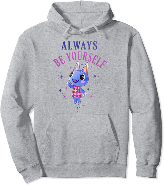 Animal Crossing Rosie Always Be Yourself Portrait Pullover Hoodie