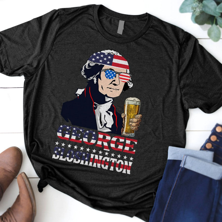 Funny 4Th Of July Shirts George Washington 4Th Of July Shirt Men Women Patriotic American Usa T Shirt