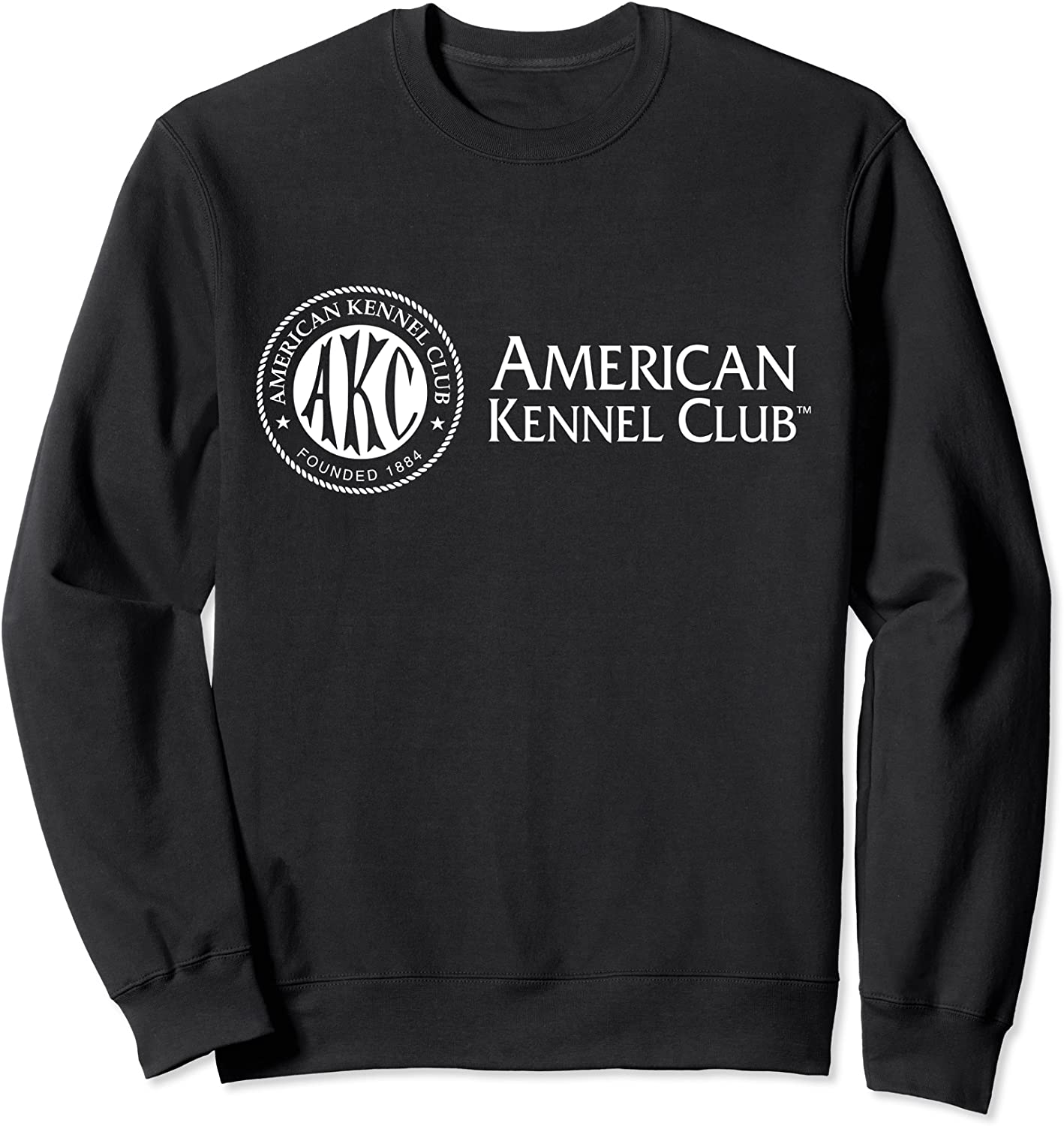 AKC White Horizontal Logo Sweatshirt
