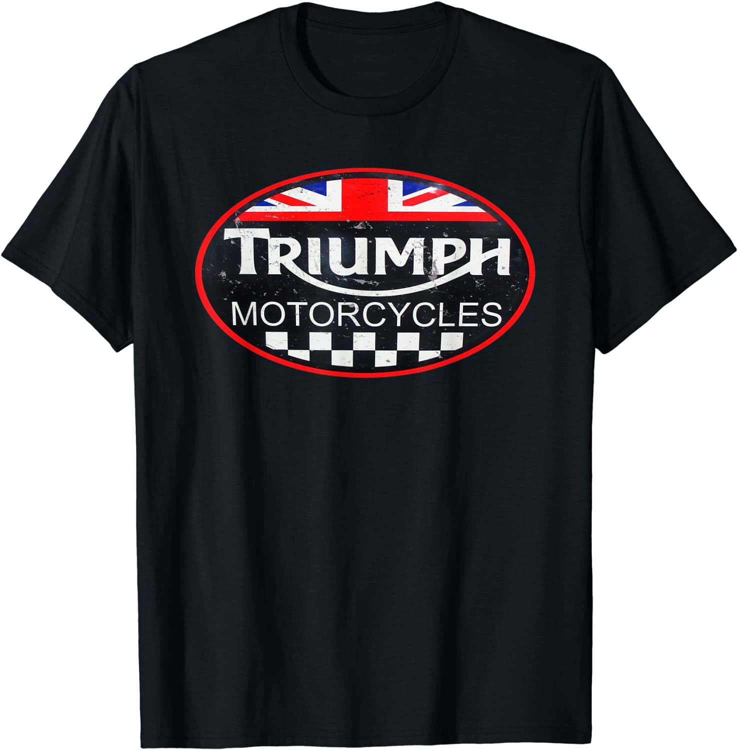 Mens Vintage English Triumph motorbike emblem apparel T-Shirt