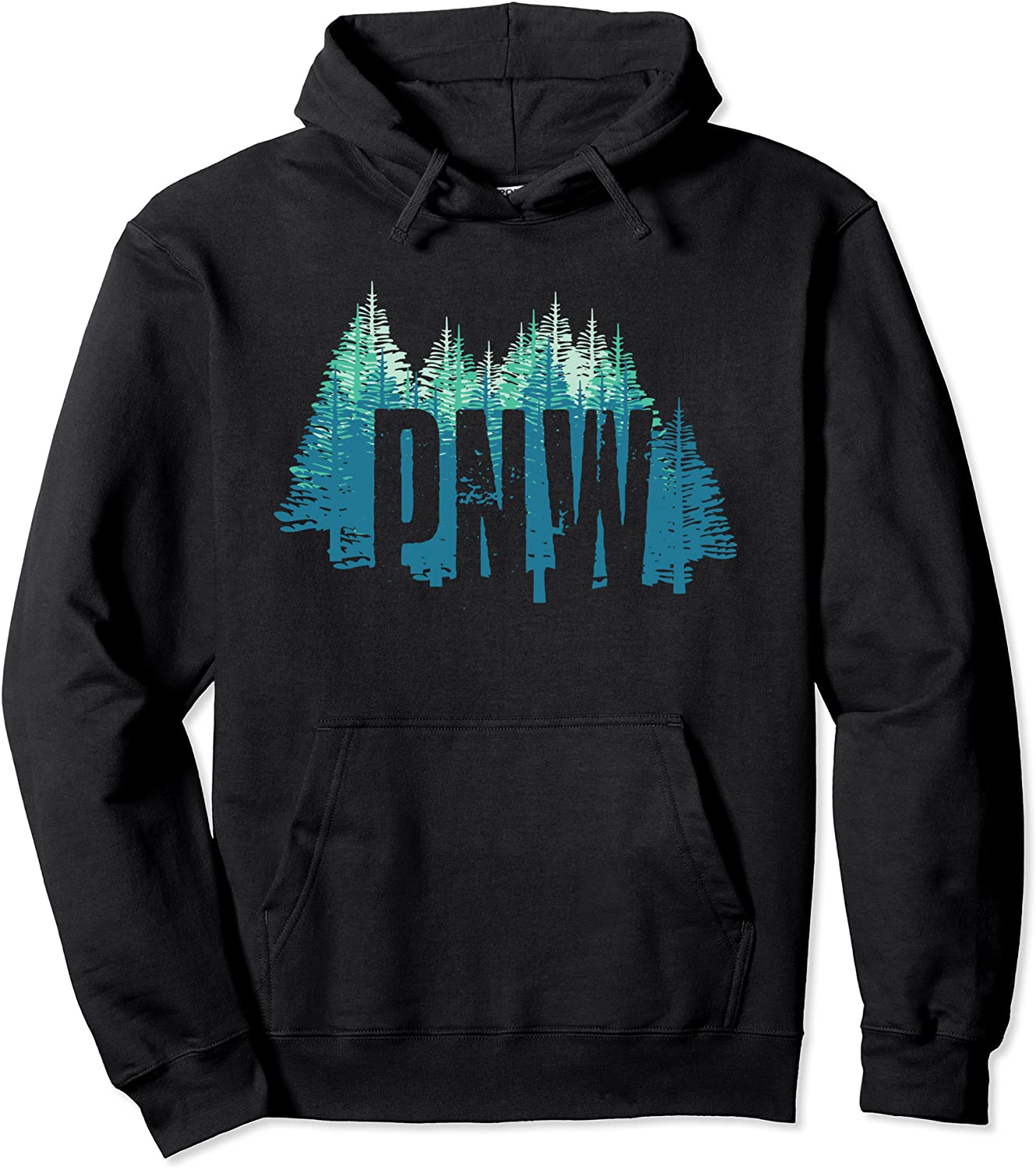 PNW Pacific Northwest North West Trees Gift Pullover Hoodie