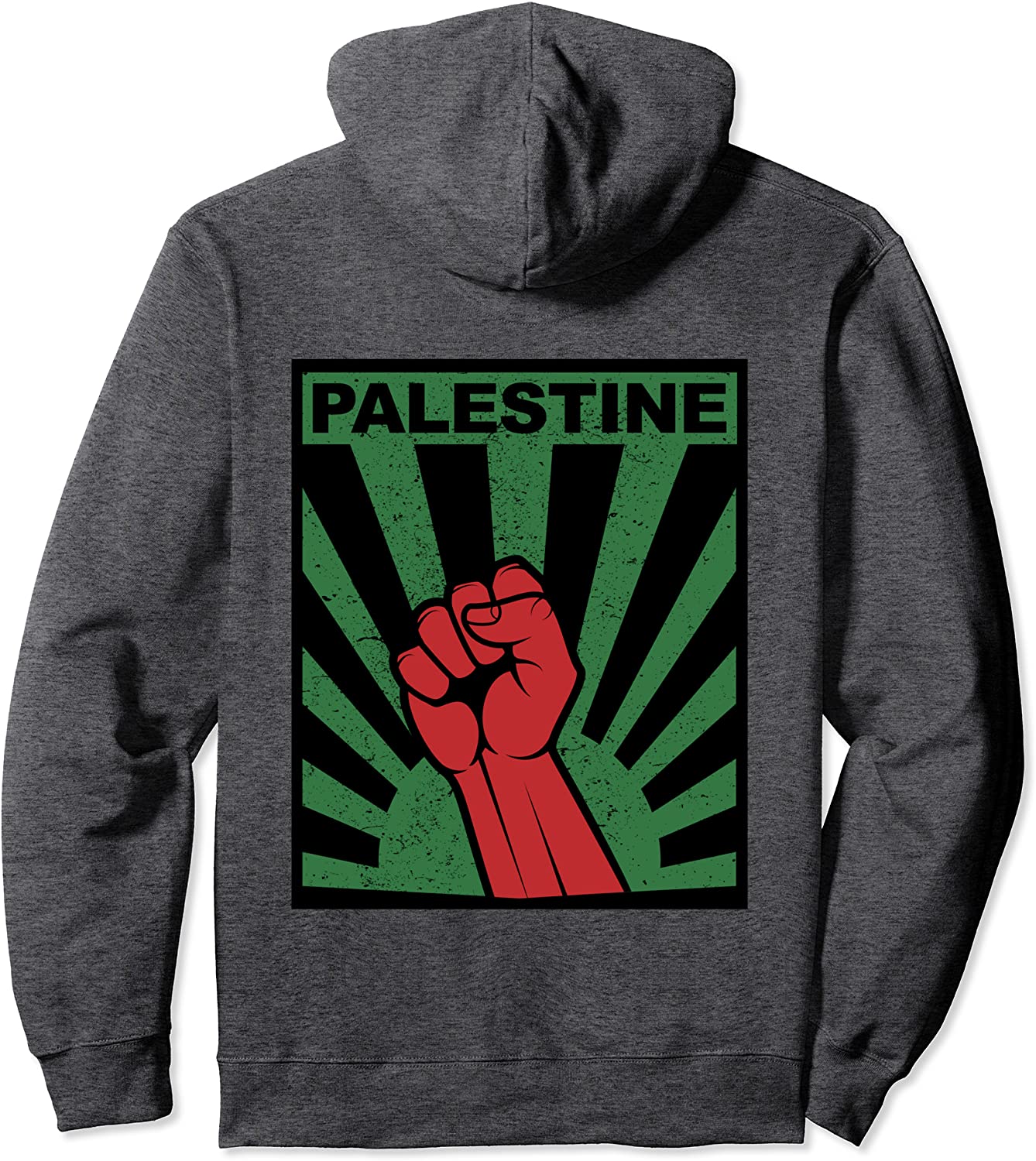 Free Palestine Shirt Propaganda-Style Palestine Fist Pullover Hoodie