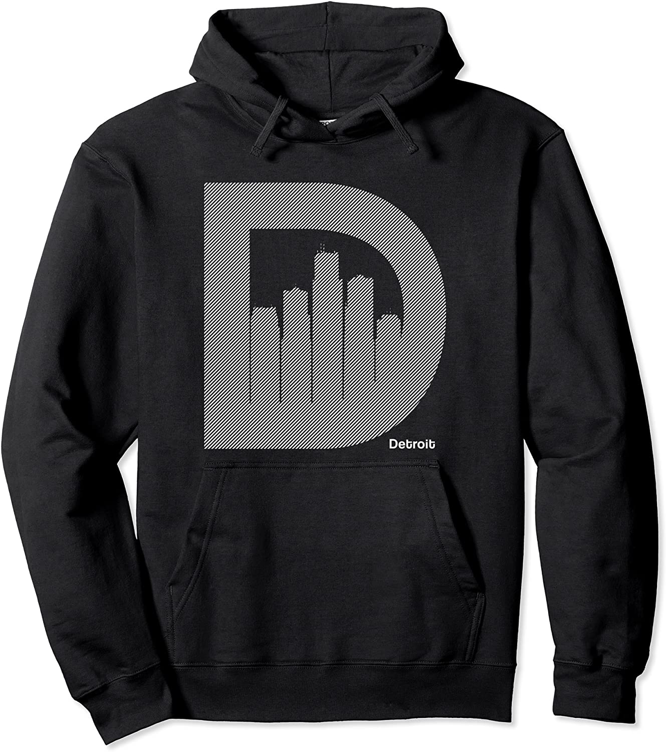 Detroit Old D Skyline gift for men women - Vintage novelty Pullover Hoodie