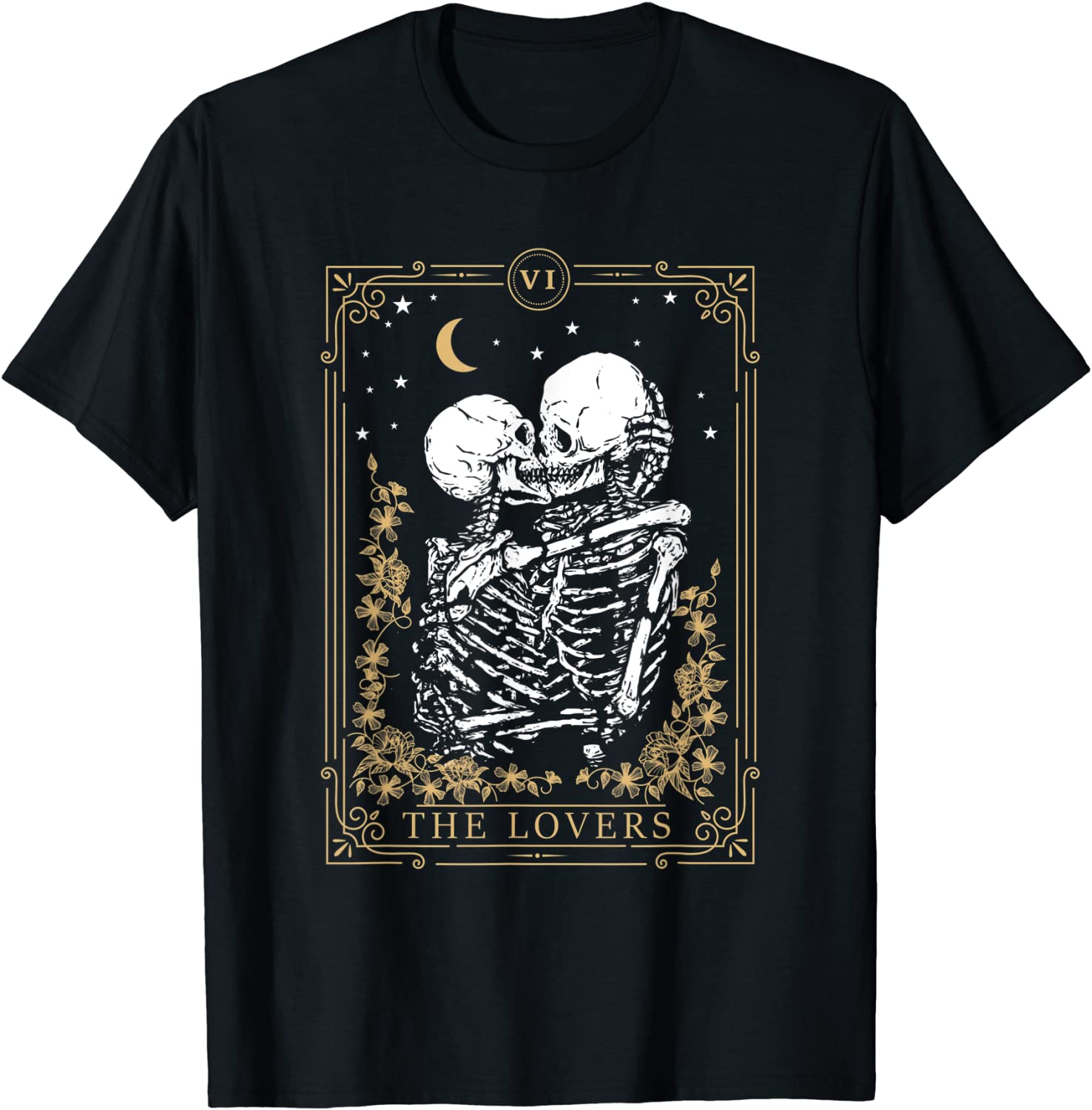 The Lovers Vintage Tarot Card Magic Occult Supernatural T-Shirt