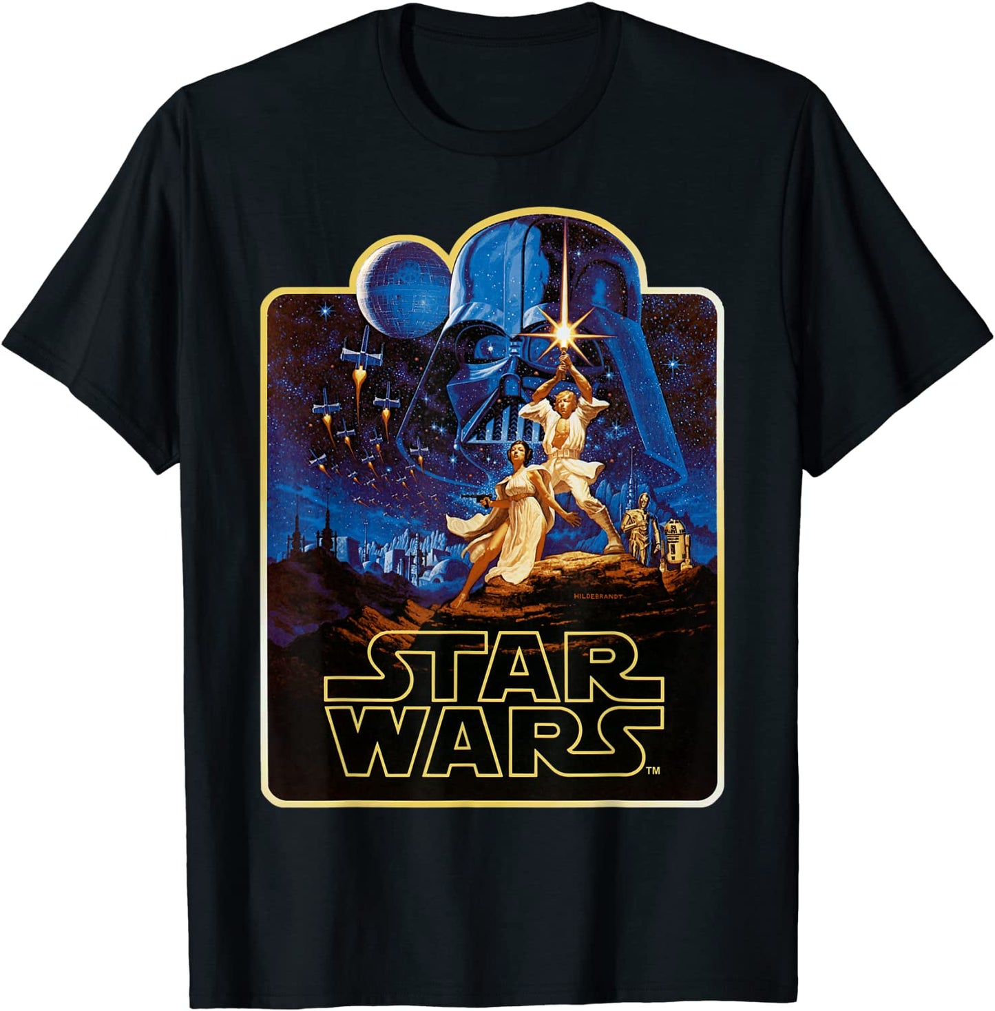 Star Wars Vintage Poster Art Graphic T-Shirt T-Shirt