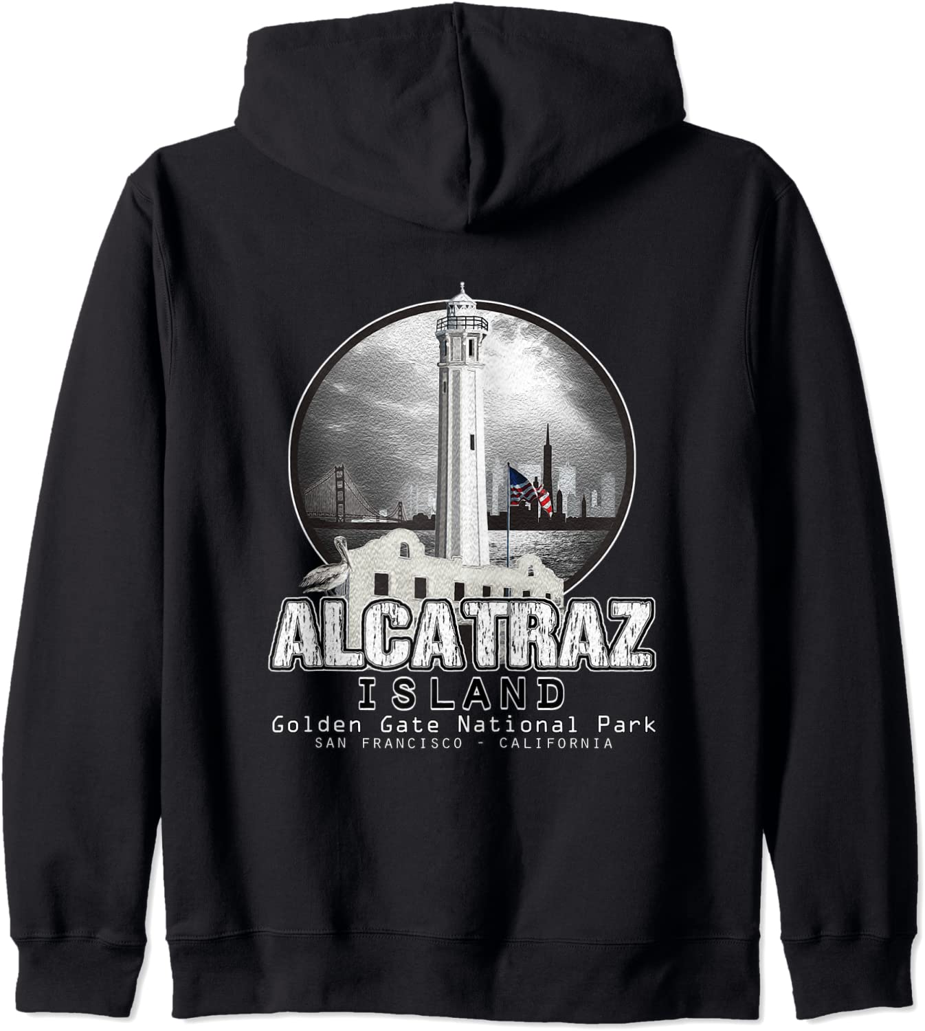 Alcatraz Golden Gate National Park San Francisco Souvenir Hoodie