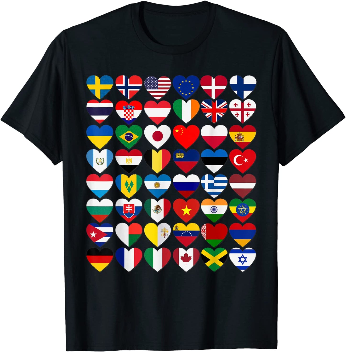 Flags of the Countries of the WorldInternational Gift T-Shirt