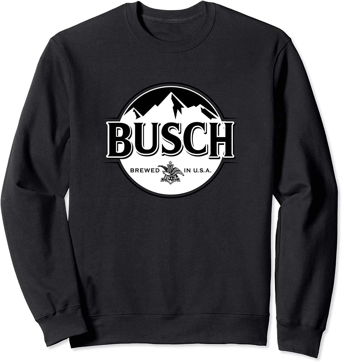 Busch Beer Black White Logo Sweatshirt