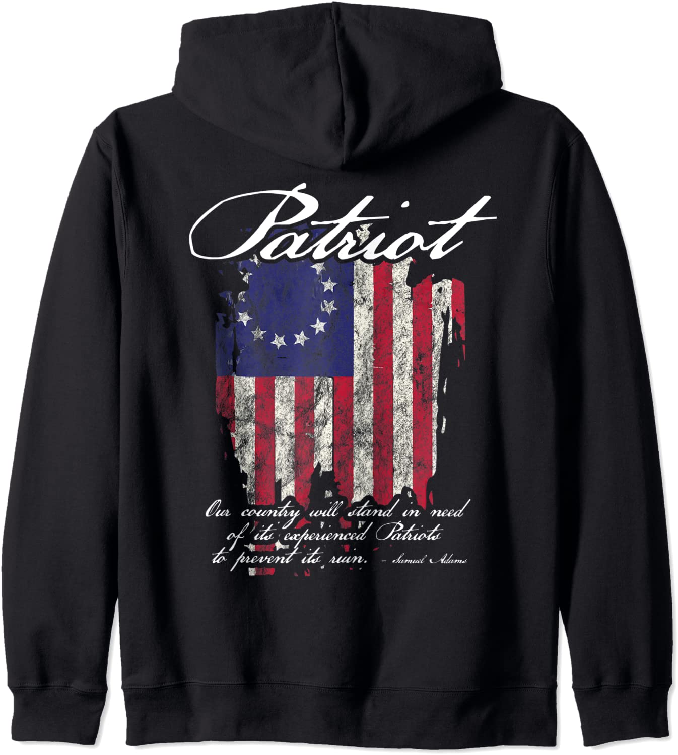 Patriot 1776 American Flag Founding Fathers Quote Hoodie