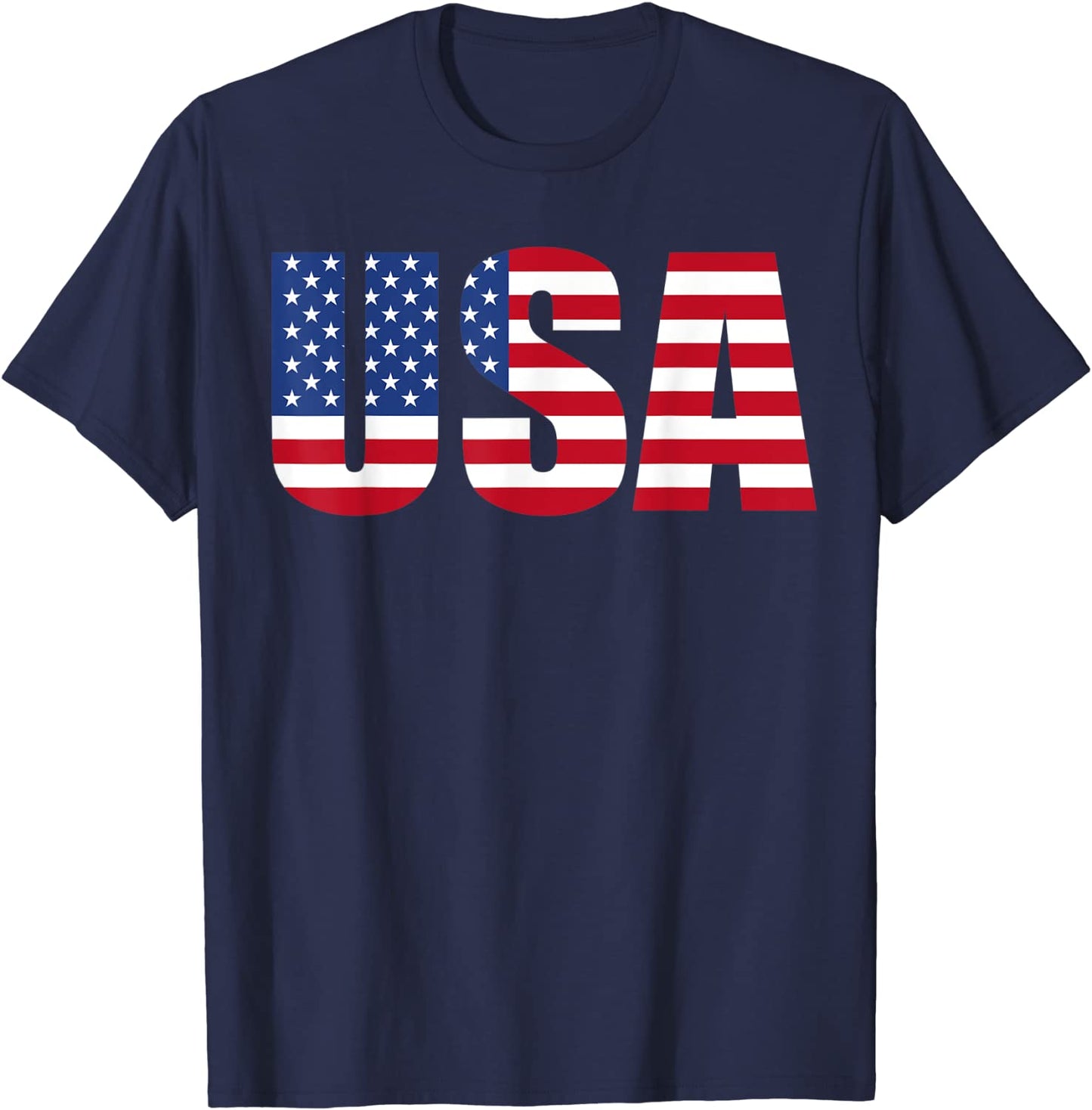 USA T Shirt Patriotic American Flag Shirt - Men Women Kids T-Shirt