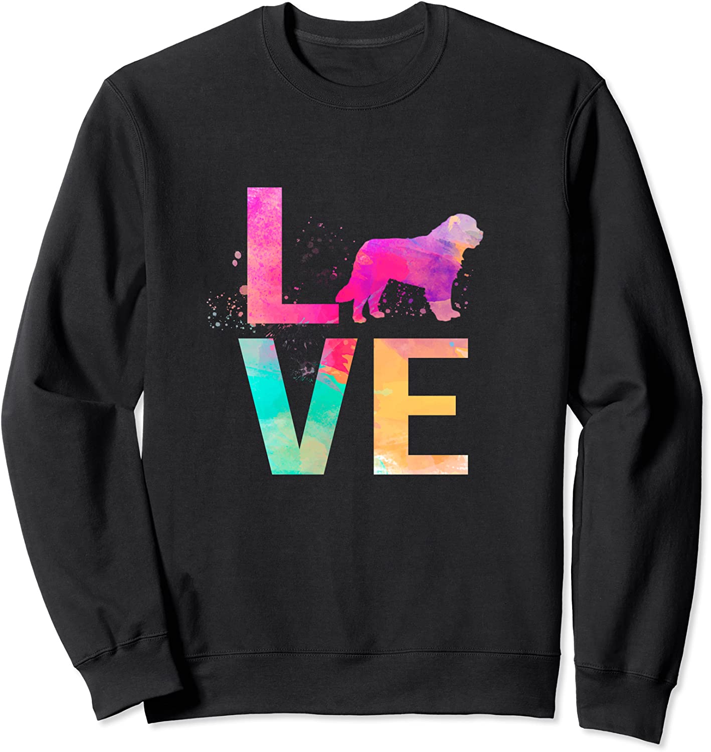 Colorful Newfoundland Dog Mom Gifts Newfoundland Sweatshirt