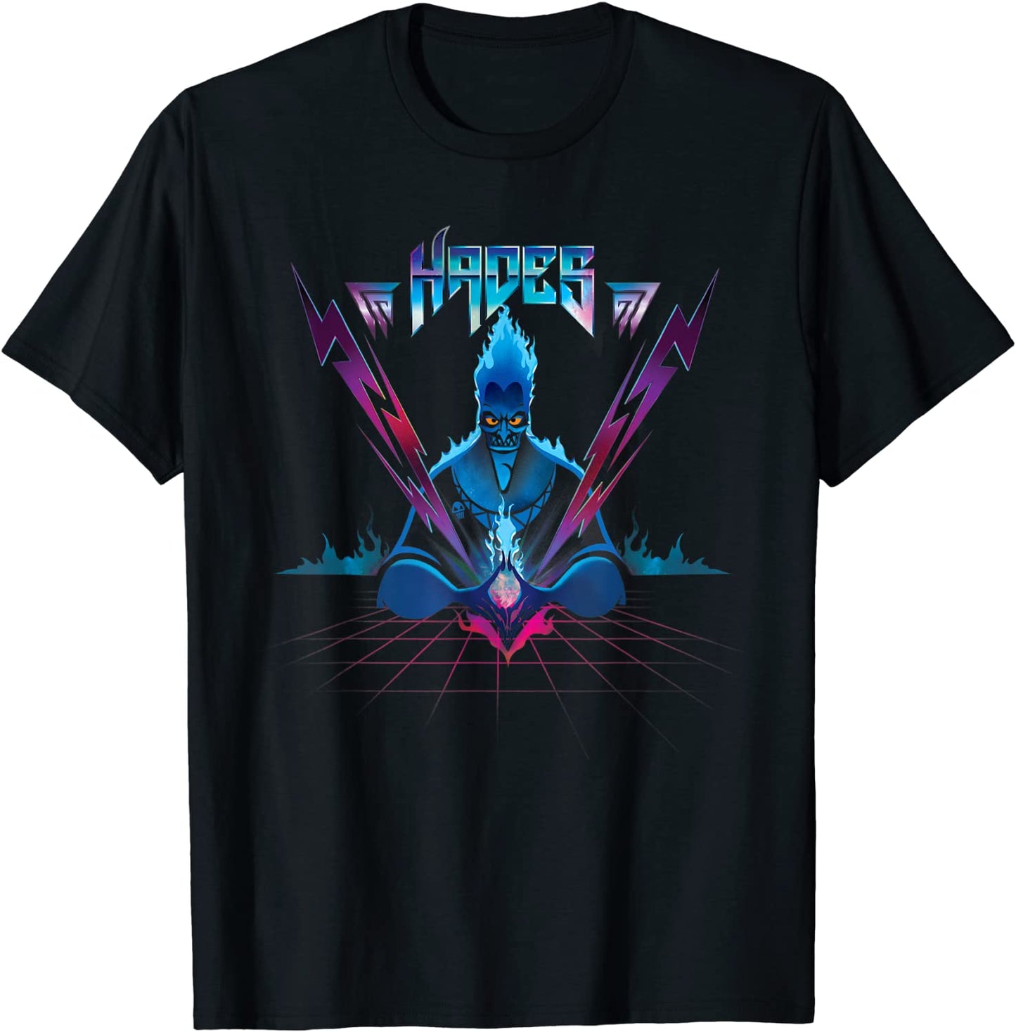 Disney Villains Hades 90s Rock Band T-Shirt