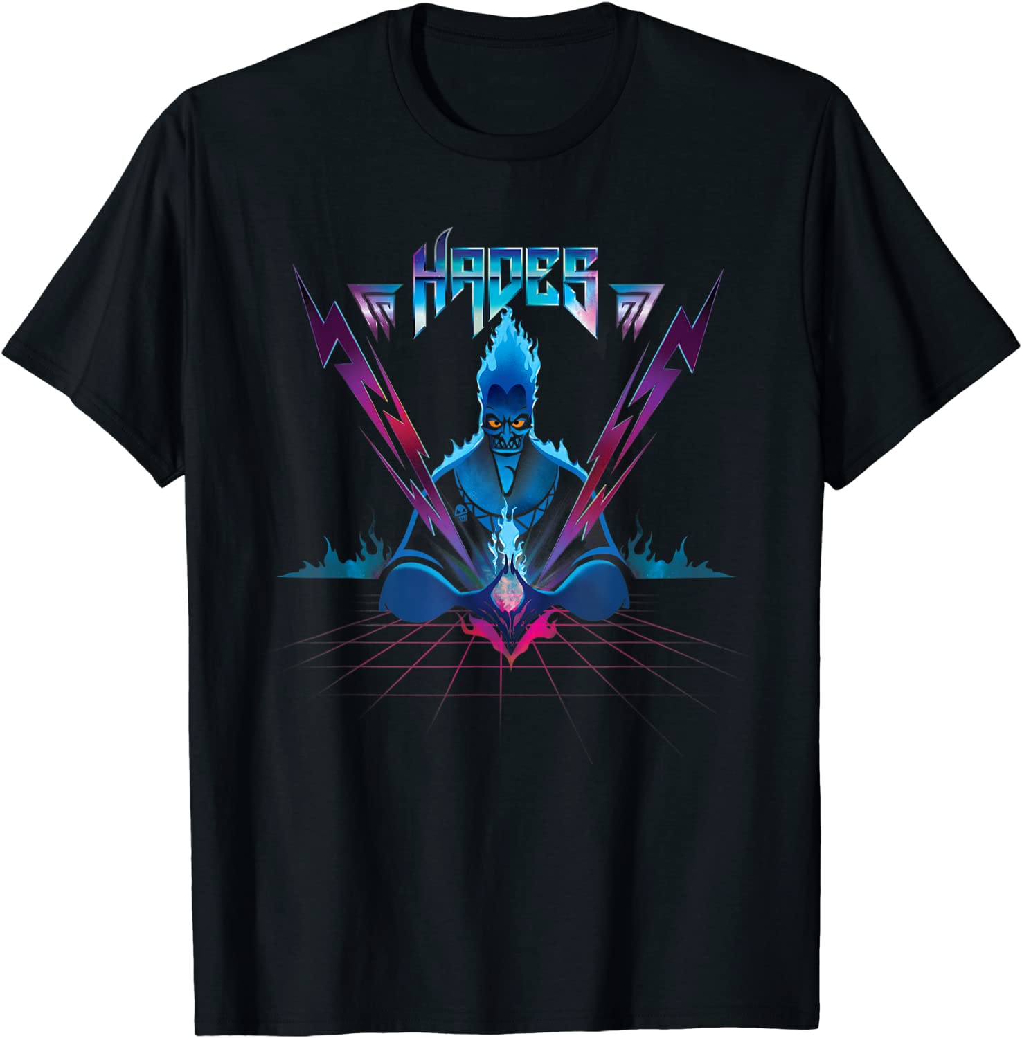 Disney Villains Hades 90s Rock Band T-Shirt
